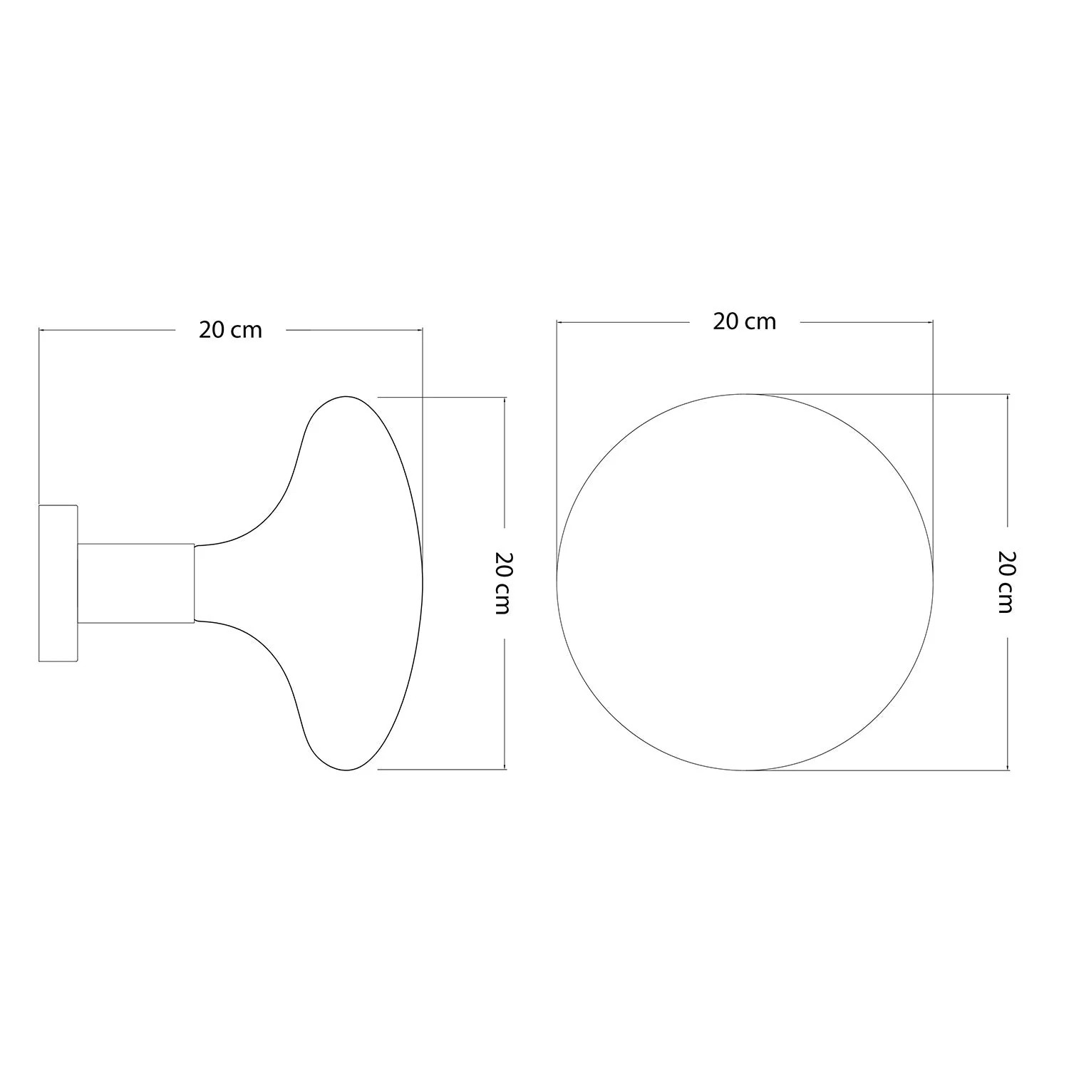Fermaluce-Lampe aus Metall mit Idra-Leuchtmittel – Satiniertes Bronze - Image 3