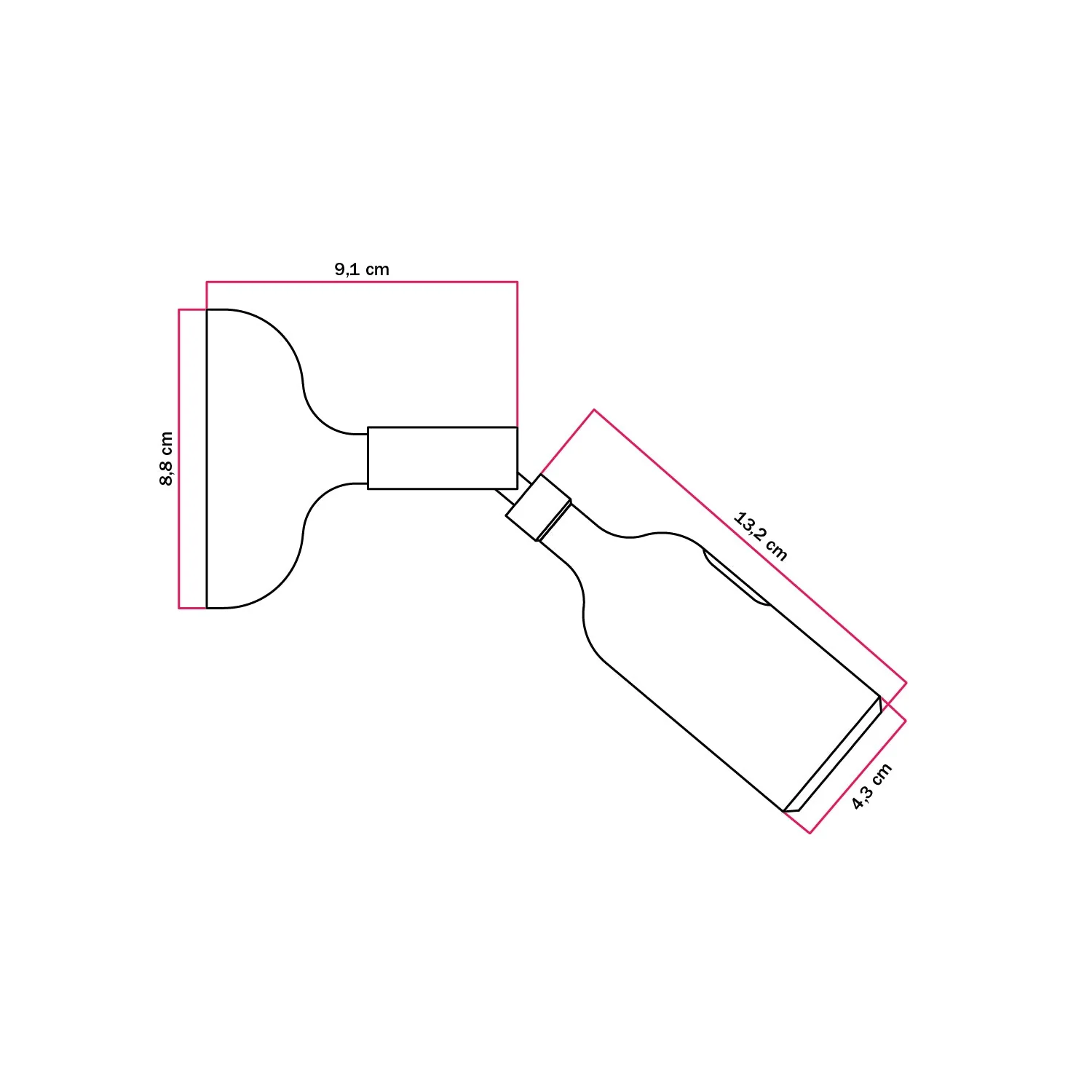 Fermaluce-Lampe aus Silikon mit Gelenk und integriertem Schalter – Petrol - Image 3