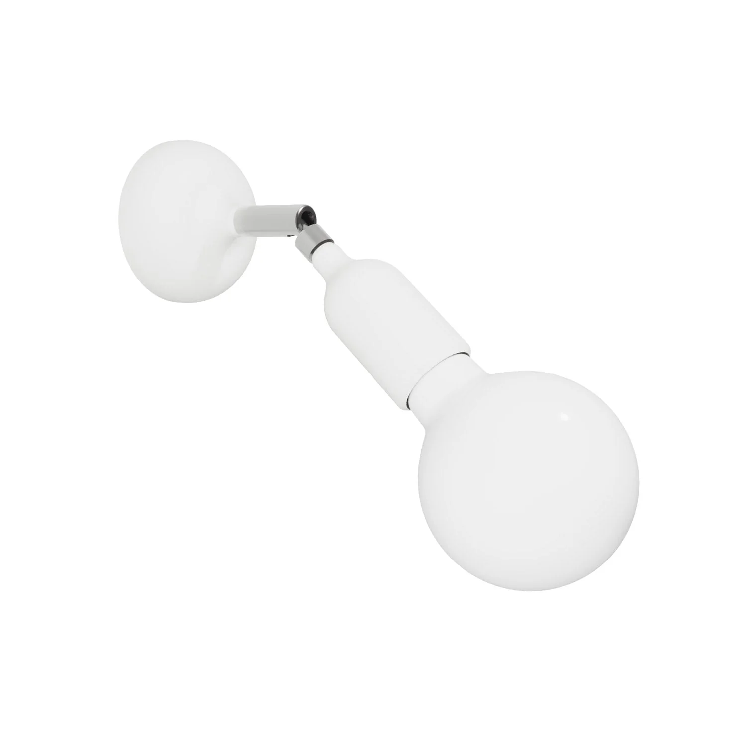 Fermaluce Lampe aus Silikon mit Gelenk – Weiß