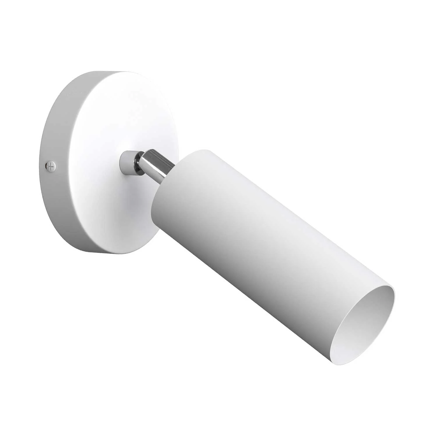 Fermaluce Metal schwenkbarer Spotstrahler aus Metall mit Tub-E14-Schirm, Wandleuchte - Weiß