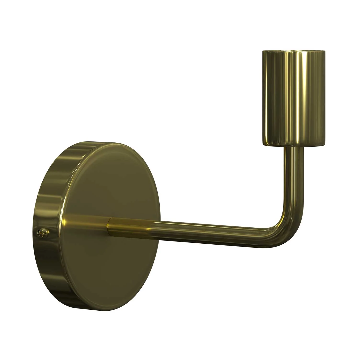 Fermaluce Metal, Wandlampe aus Metall mit geschwungenem Arm – Messing - Image 3