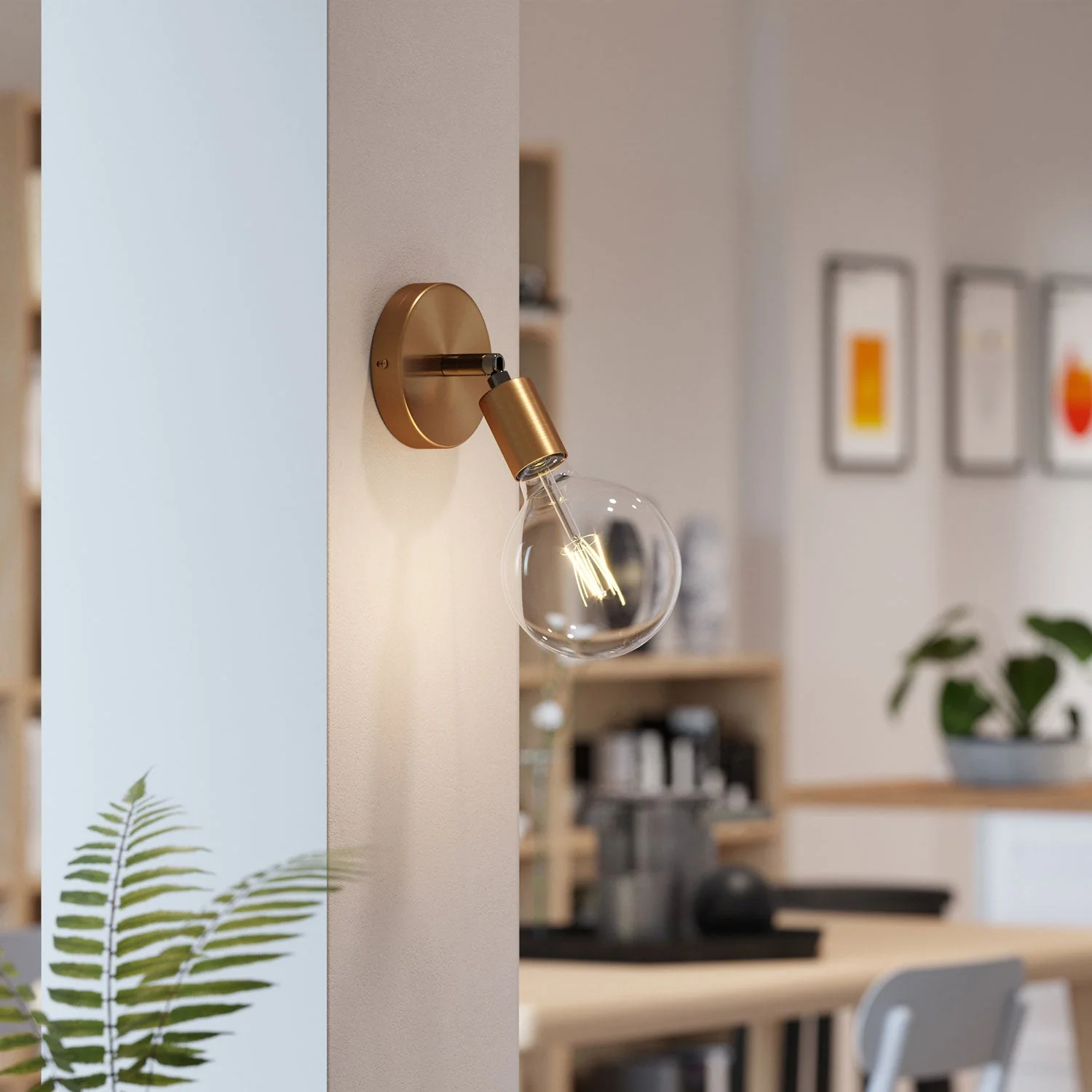 Fermaluce Metall 90°, schwenkbarer Lichtpunkt für Wand oder Decke – Satin-Bronze - Image 2