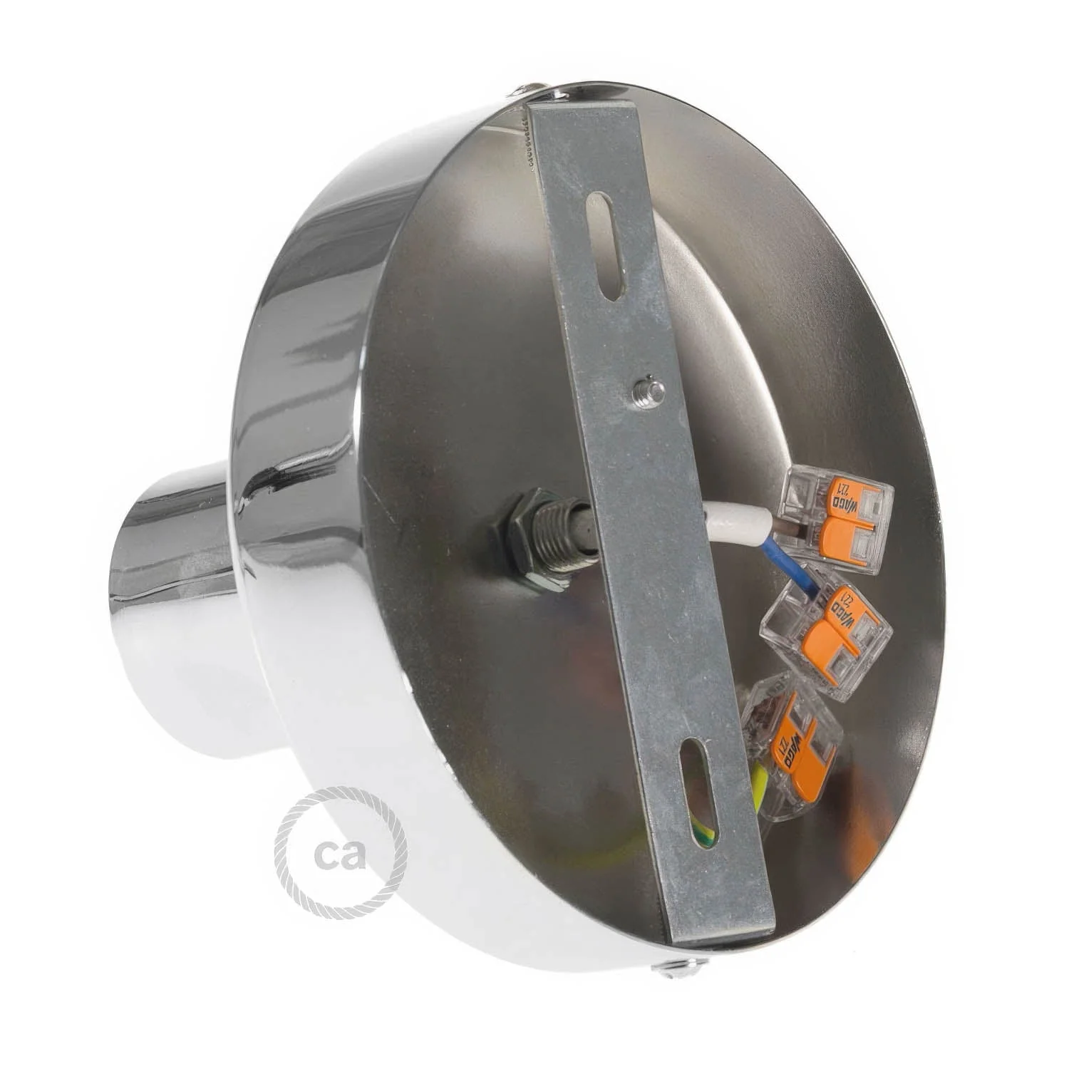 Fermaluce Metal, der Wand- oder Deckenlichtpunkt aus Metall - Chrom - Image 2