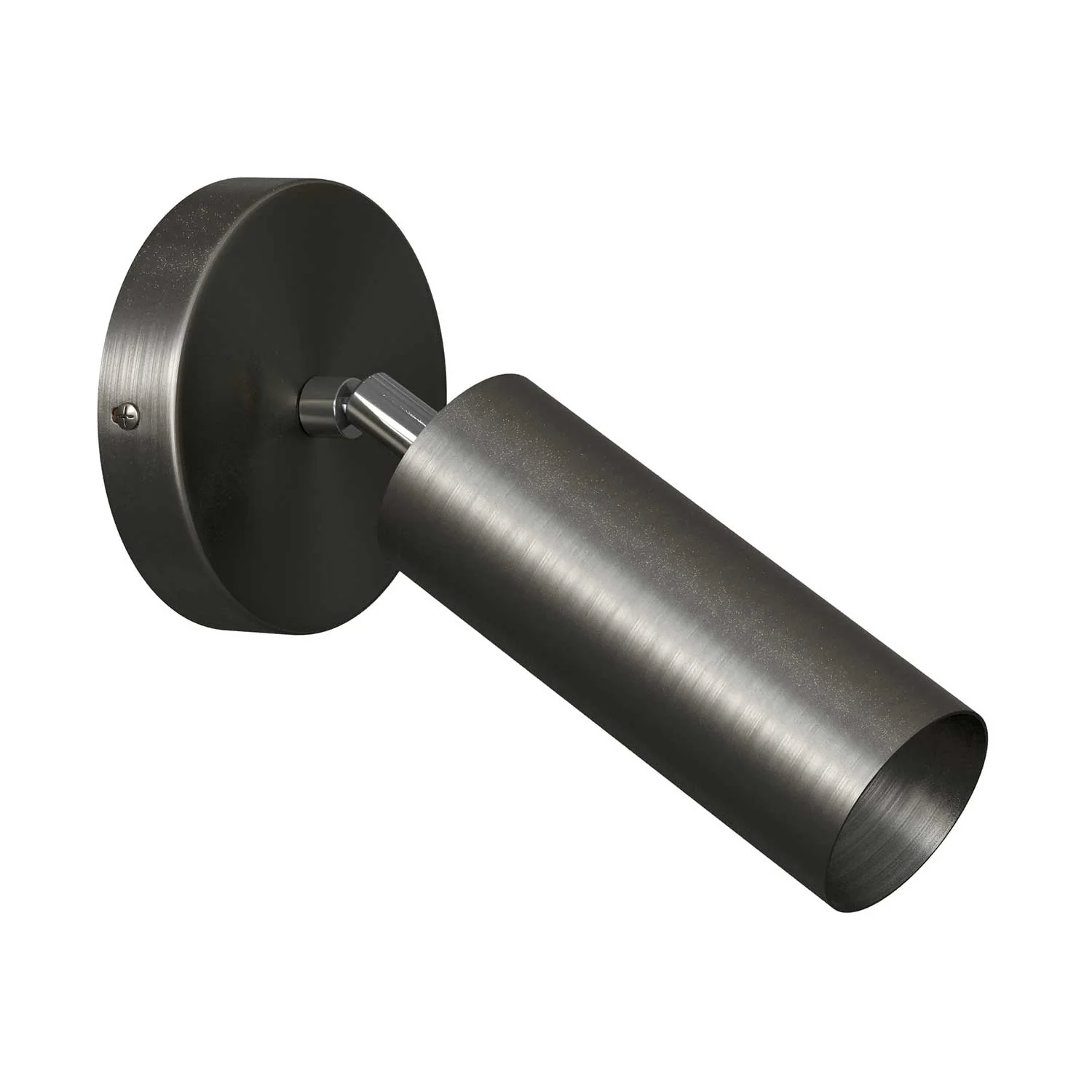 Fermaluce Metall Spot schwenkbar mit Tub-E14-Schirm, Wandleuchte – Satiniertes Titan