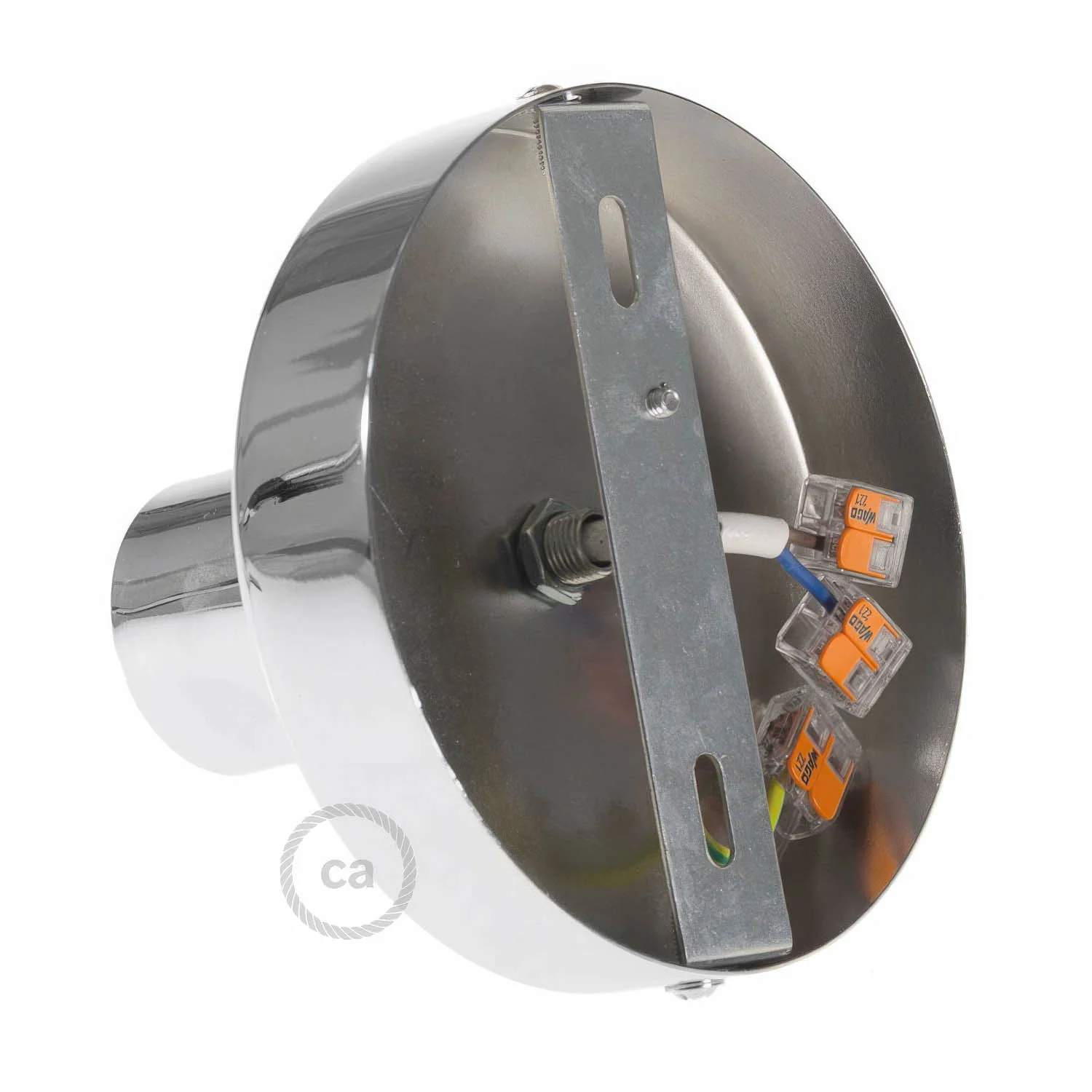Fermaluce Metall, Wand- oder Deckenleuchte – Chrom - Image 3