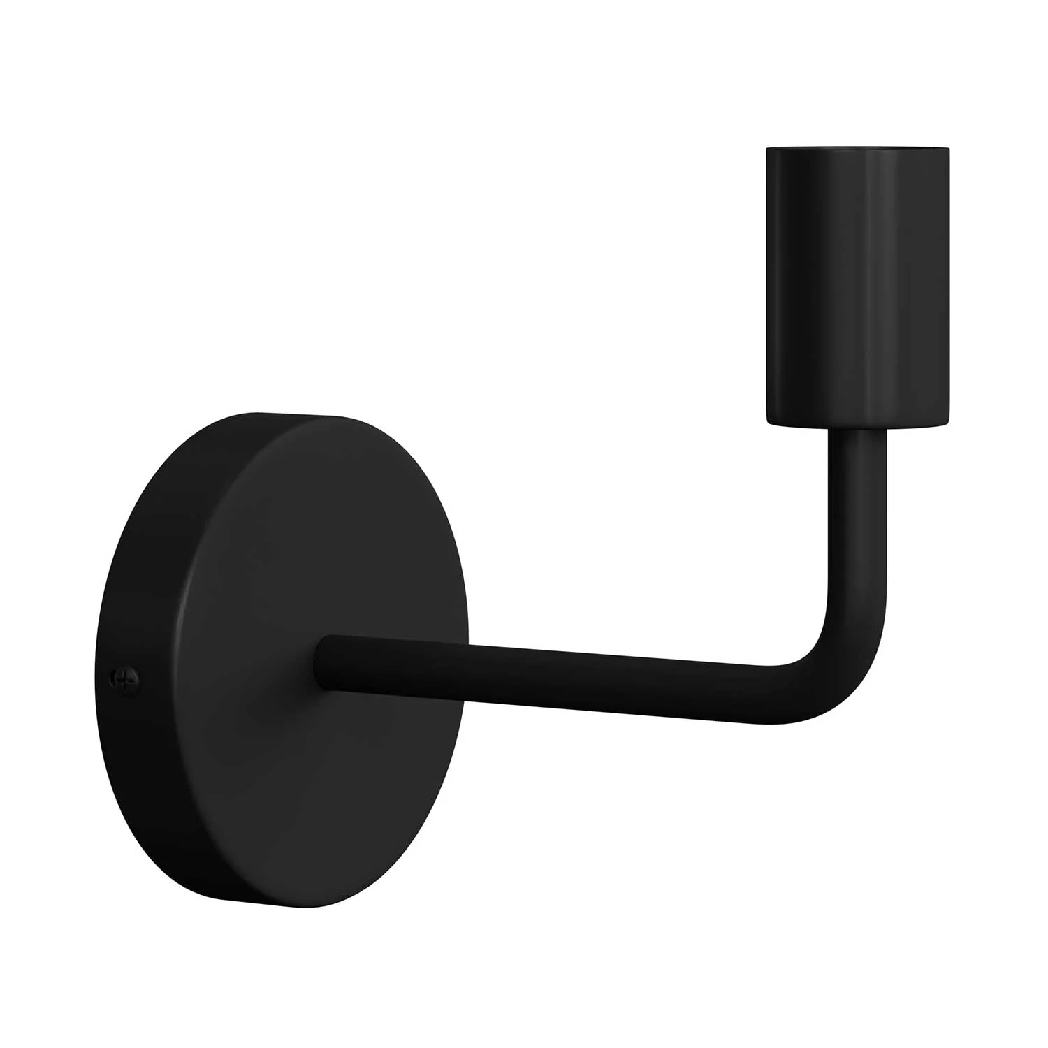 Fermaluce Metal, Wandlampe aus Metall mit gebogenem Ausleger – Schwarz - Image 3