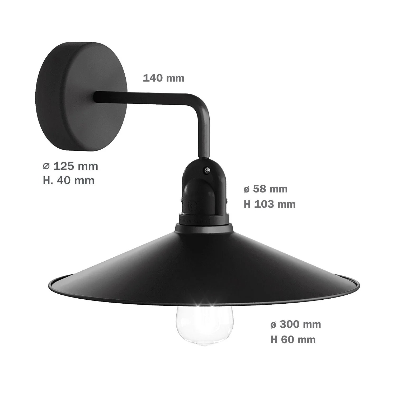 Fermaluce Modulair mit L-Erweiterung, Swing Schirm und IP65-wasserdichtem Lampenhalter – Kupfer - Image 5