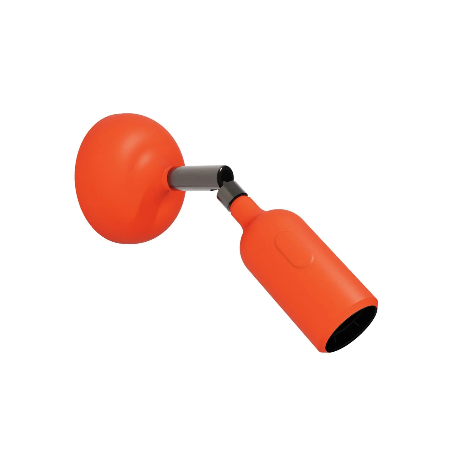 Fermaluce-Lampe aus Silikon mit Gelenk und integriertem Schalter – Orange