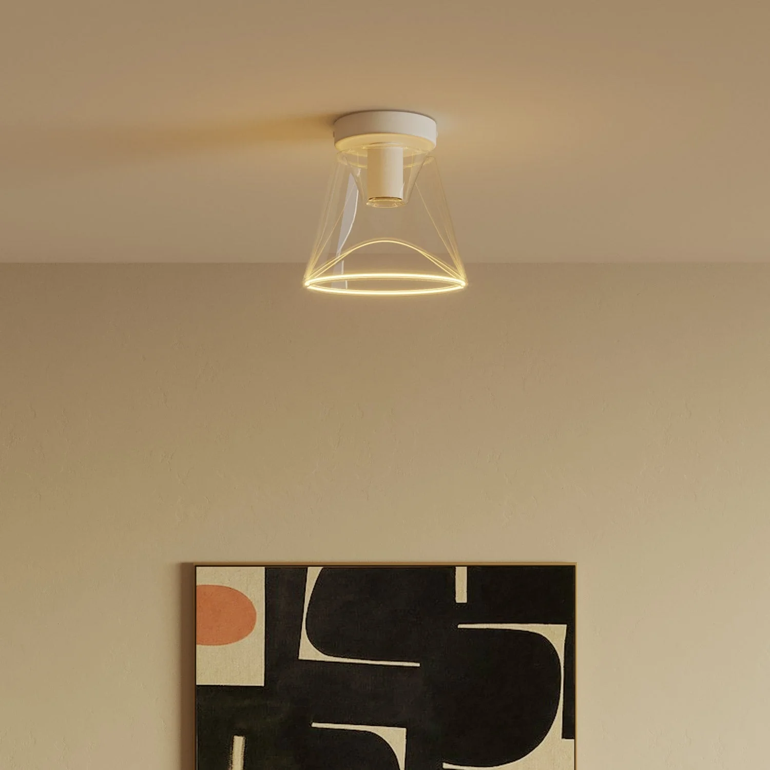Fermaluce Wandleuchte Mattweiß mit G01-Lampe - Image 3