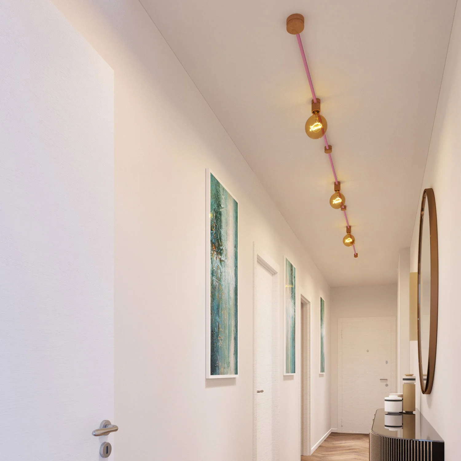 Filé System Linear Kit – mit 5 m langem CM16-Kabel für Kettenlichter und 7 Holzelementen für den Innenbereich - Image 2