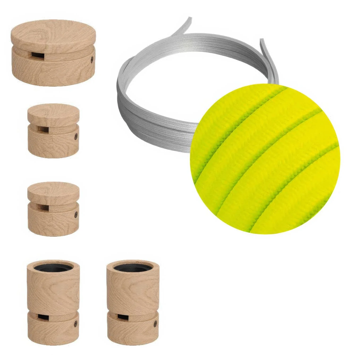 Filé Wiggle Kit – mit 3 m CF10-Kabel für Lichterketten und 5 Holzteilen für den Innenbereich