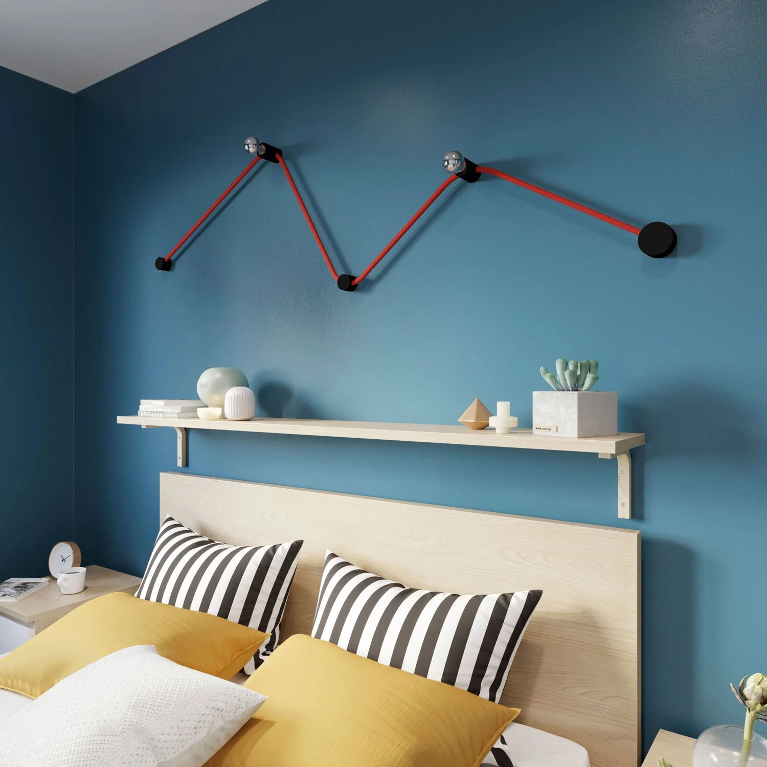 Filé Wiggle System Kit – mit 3 m CM09 Kabel für Lichterkette und 5 schwarz lackierten Holzelementen für den Innenbereich - Image 2