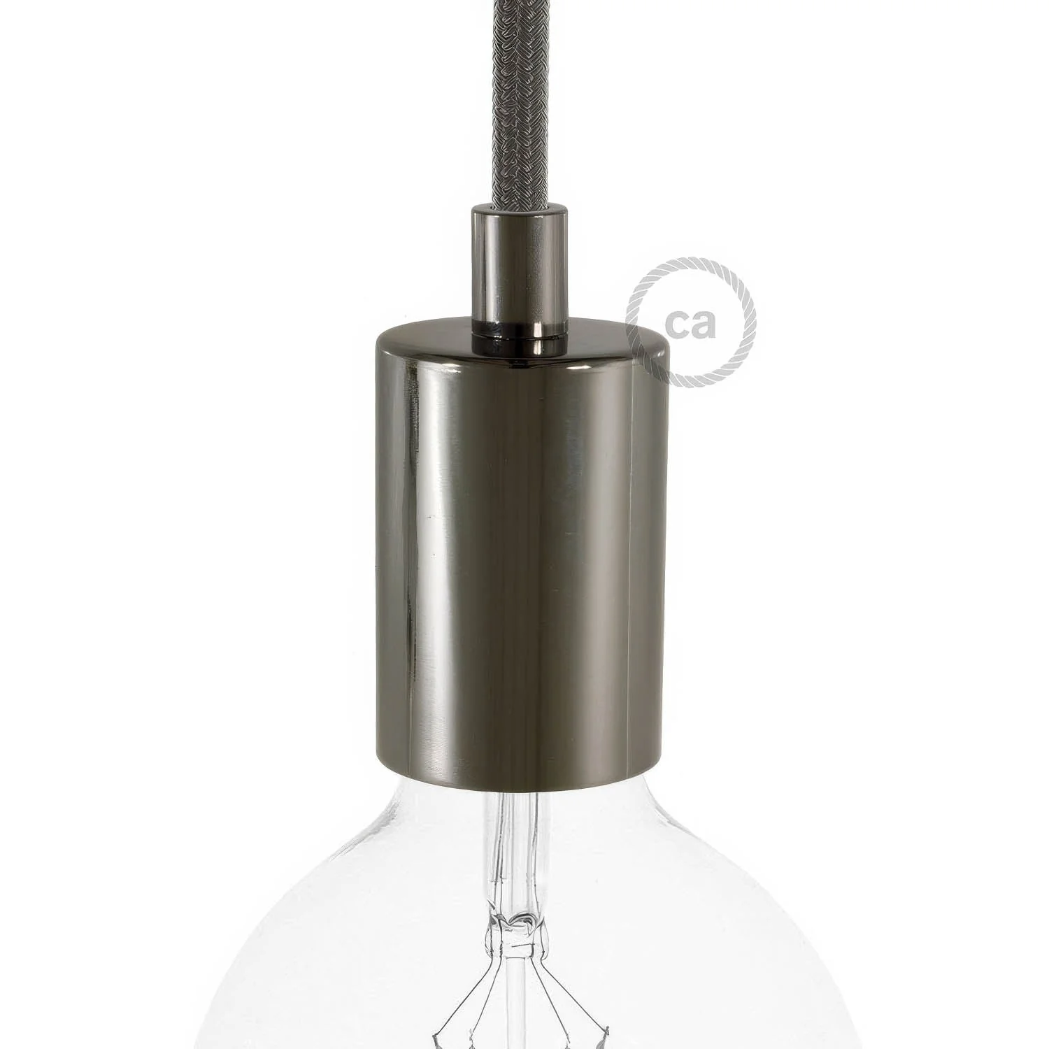Flacher Metall-E26-Lampenfassungssatz UL – Black Pearl - Image 4