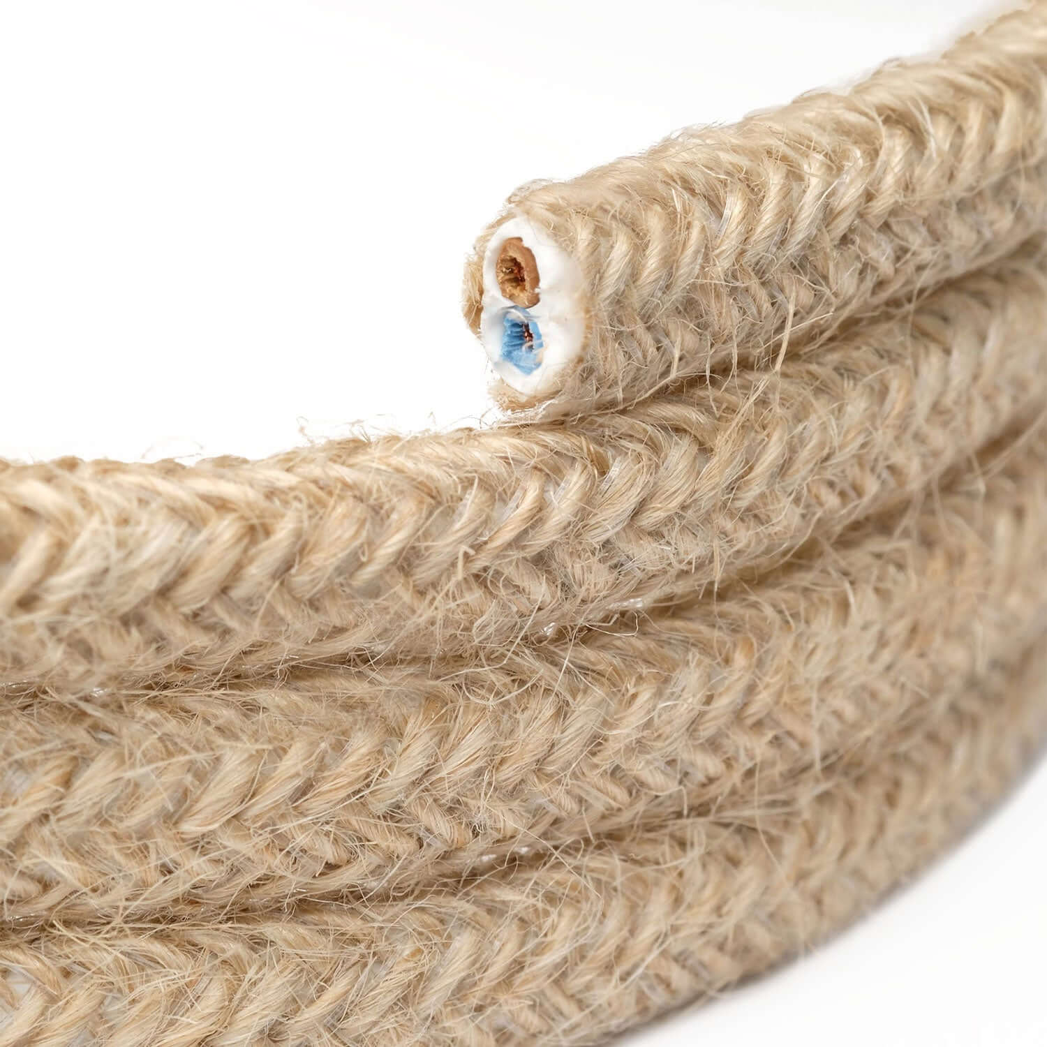 Flachkabel ummantelt mit Naturjute – PN06