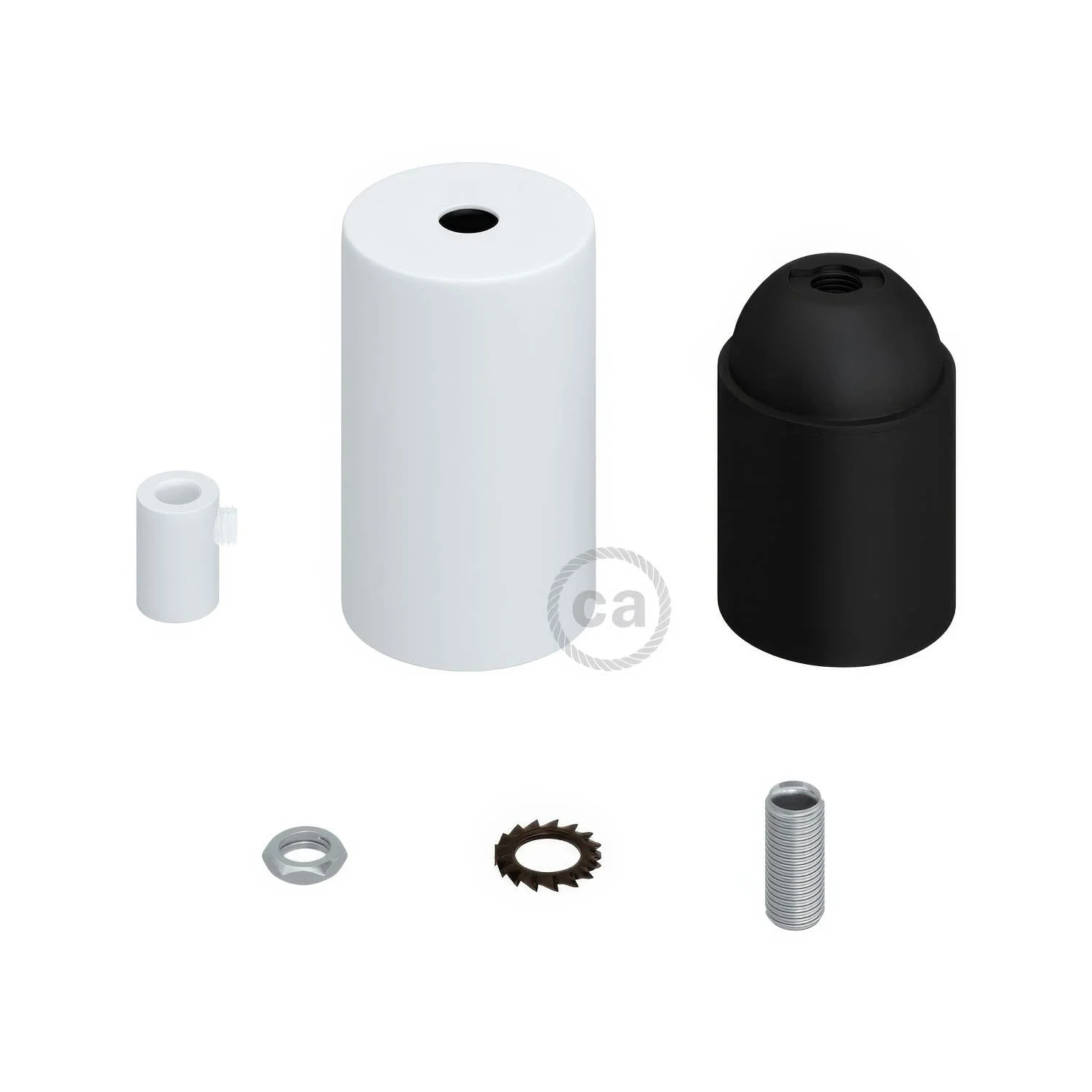 Flat Top Metall-UL-E26-Leuchtmittelfassung-Kit – Mattweiß - Image 5
