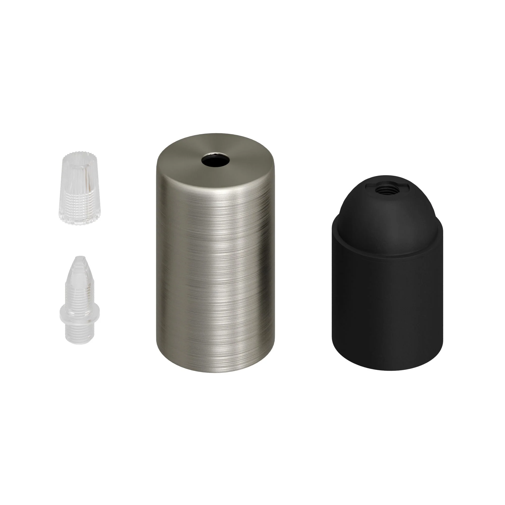 Flat Top Metall UL E26 Lampenfassung Kit – Gebürstetes Titan - Image 2