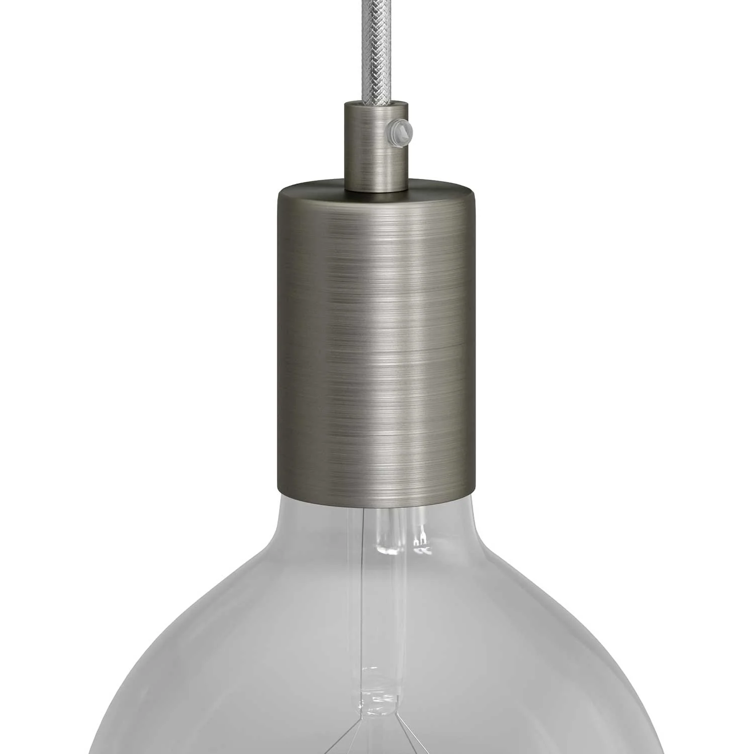 Flat Top Metall UL E26 Lampenfassung Kit – Gebürstetes Titan - Image 4