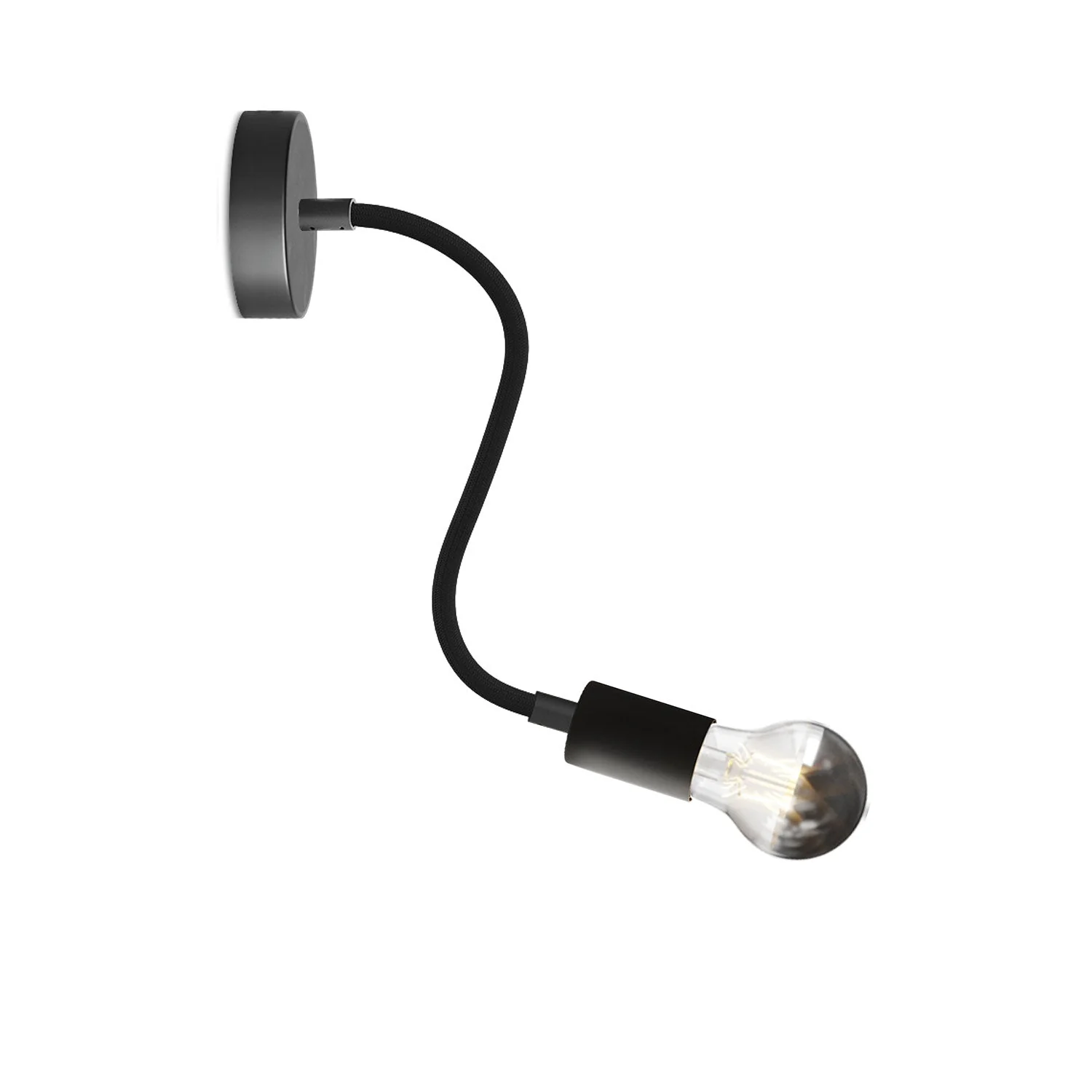 Flex 30 Lampe mit Tropfenlampe – Schwarz