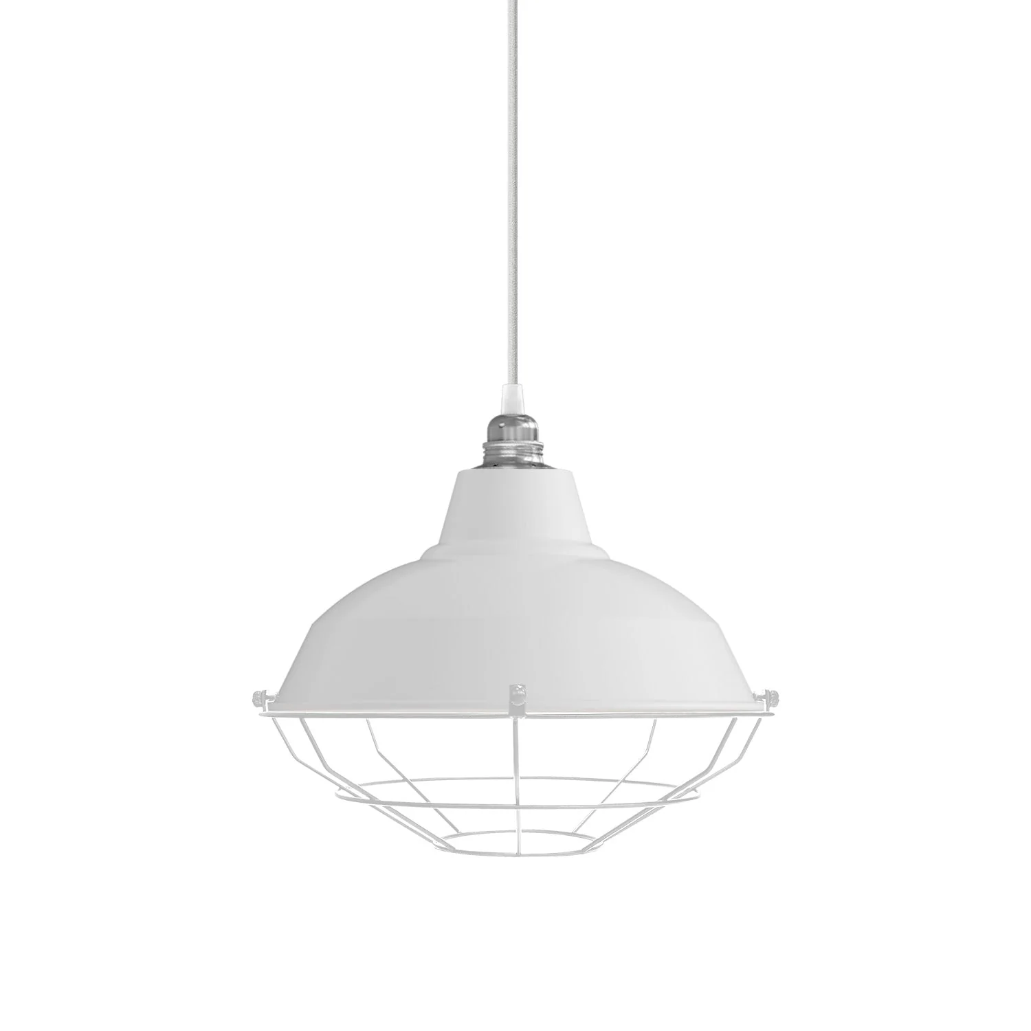 Metallkorb für Lampenschirm Bistrot – Weiß - Image 3