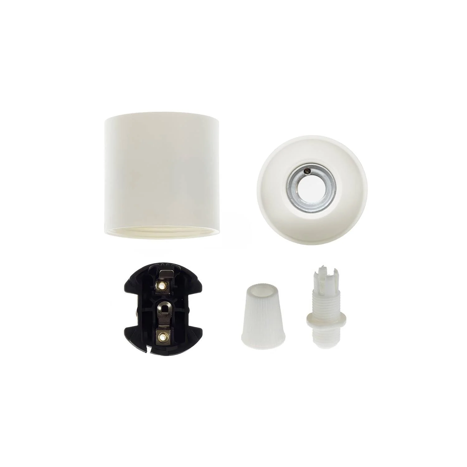 Thermoplast E26-Lampenfassung mit glatter Oberfläche – Weiß - Image 2