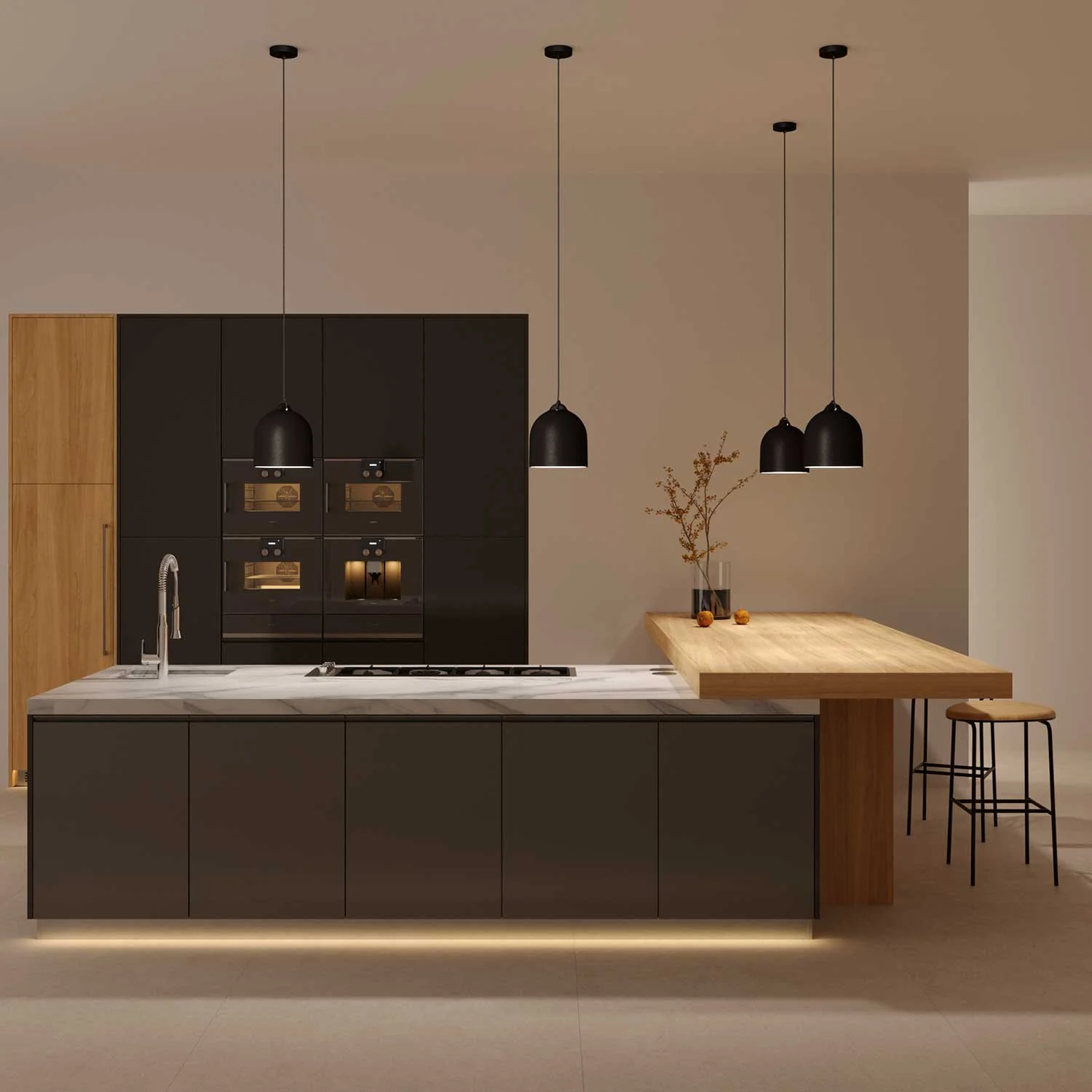 M-Kuppelschirm, Lampenschirm aus Keramik für Hängeleuchte – Made in Italy – Tafeloptik - Image 2