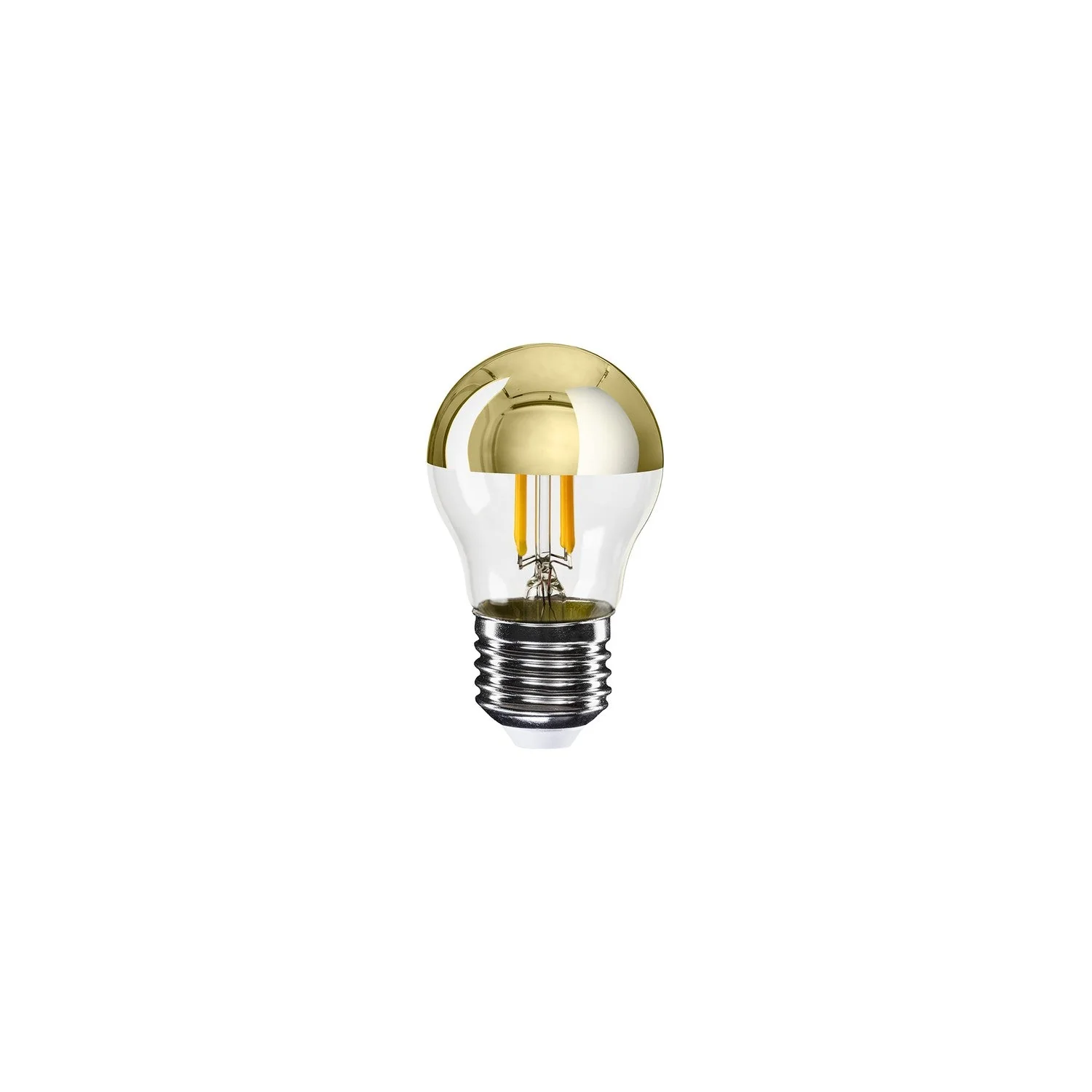 Glühbirne LED Halbkugel Gold Mini-Globe G45 4,8W 380Lm E27 2700K Dimmbar - A13