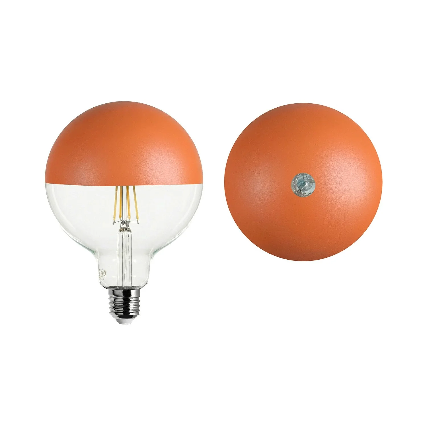 Glühbirne LED Maria G125 4,8W 806Lm E27 2700K dimmbar - Orange - Image 2