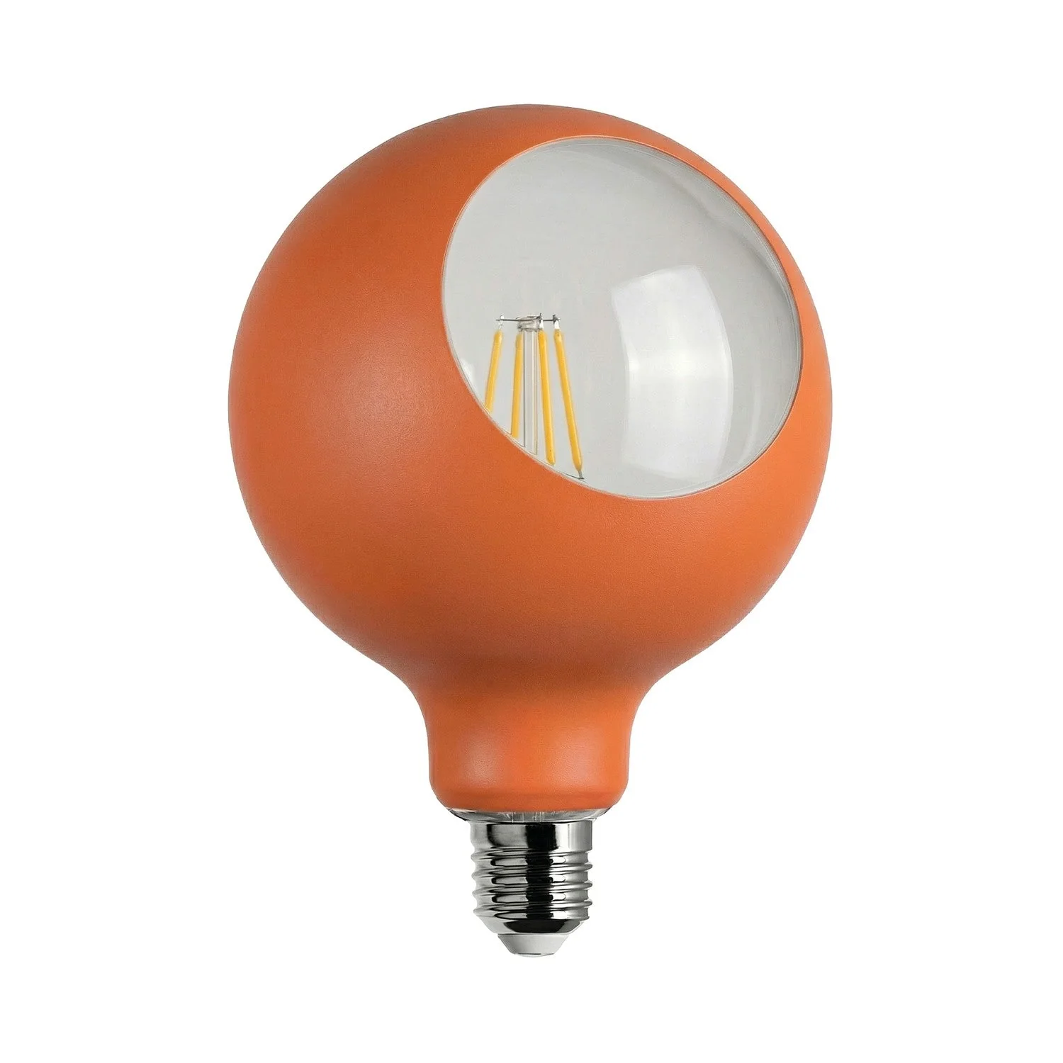 LED-Glühbirne Camo G125 4,8W 806Lm E27 2700K dimmbar – Orange