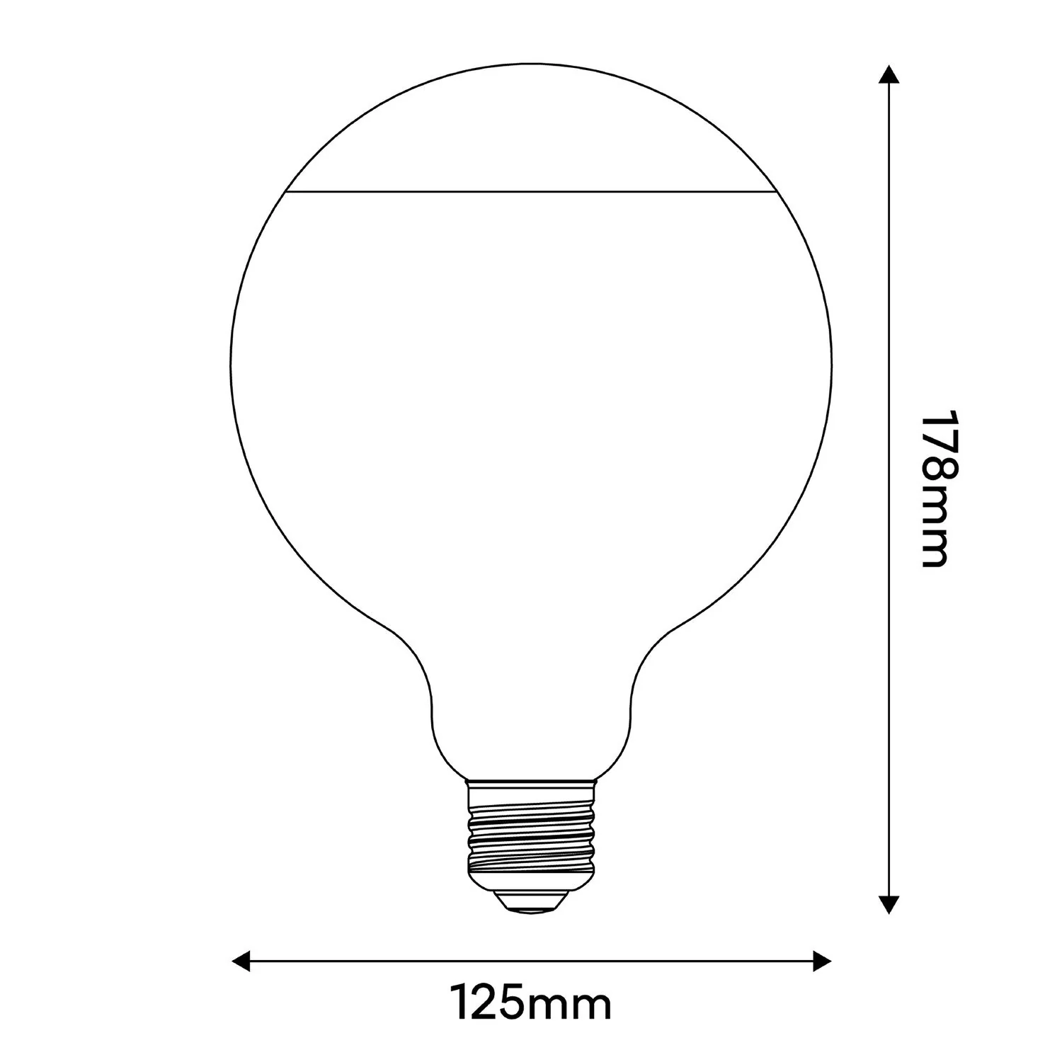 Glühbirne LED Lucia G125 4,8W 806Lm E27 2700K dimmbar - Grau - Image 3