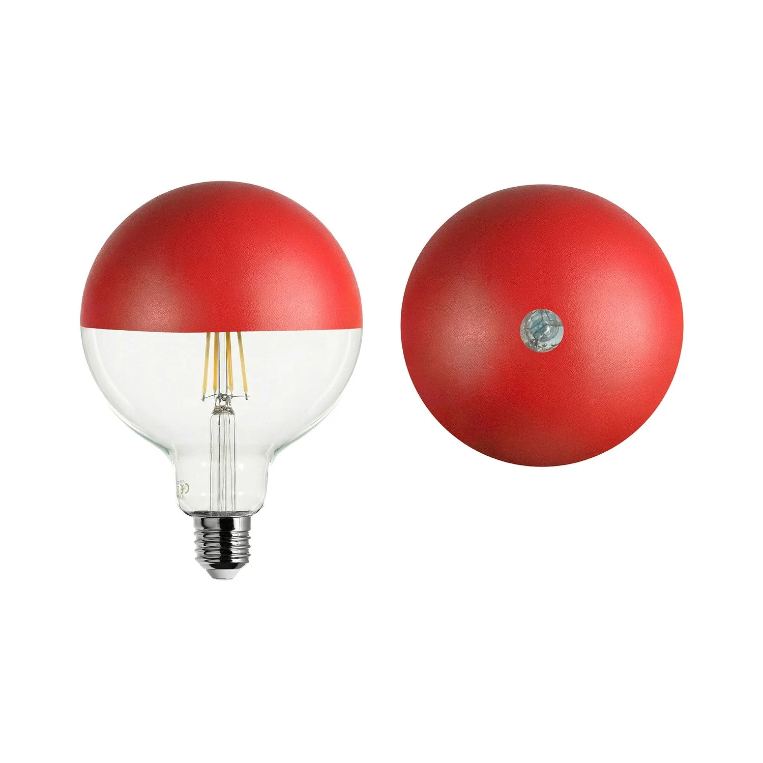 Glühbirne LED Maria G125 4,8W 806 lm E27 2700K dimmbar - Rot - Image 2