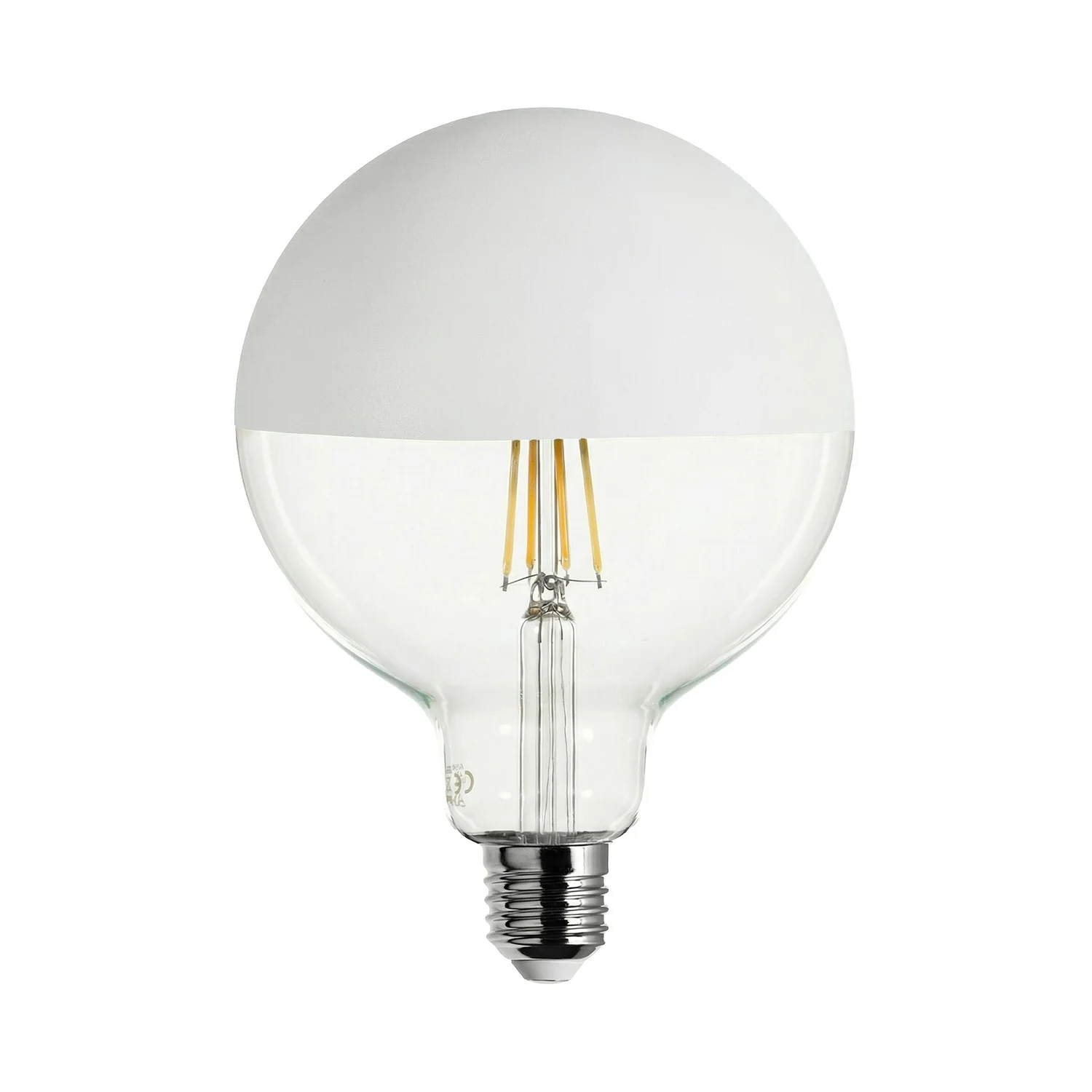 Glühbirne LED Maria G125 4,8W 806Lm E27 2700K dimmbar - Weiß