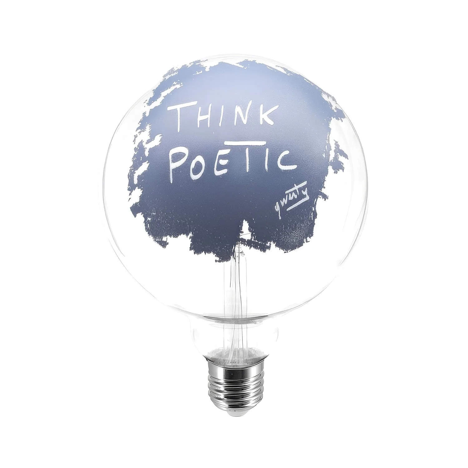 Glühbirne LED Tattoo Think Poetic G125 4,5W 470Lm E27 2700K dimmbar