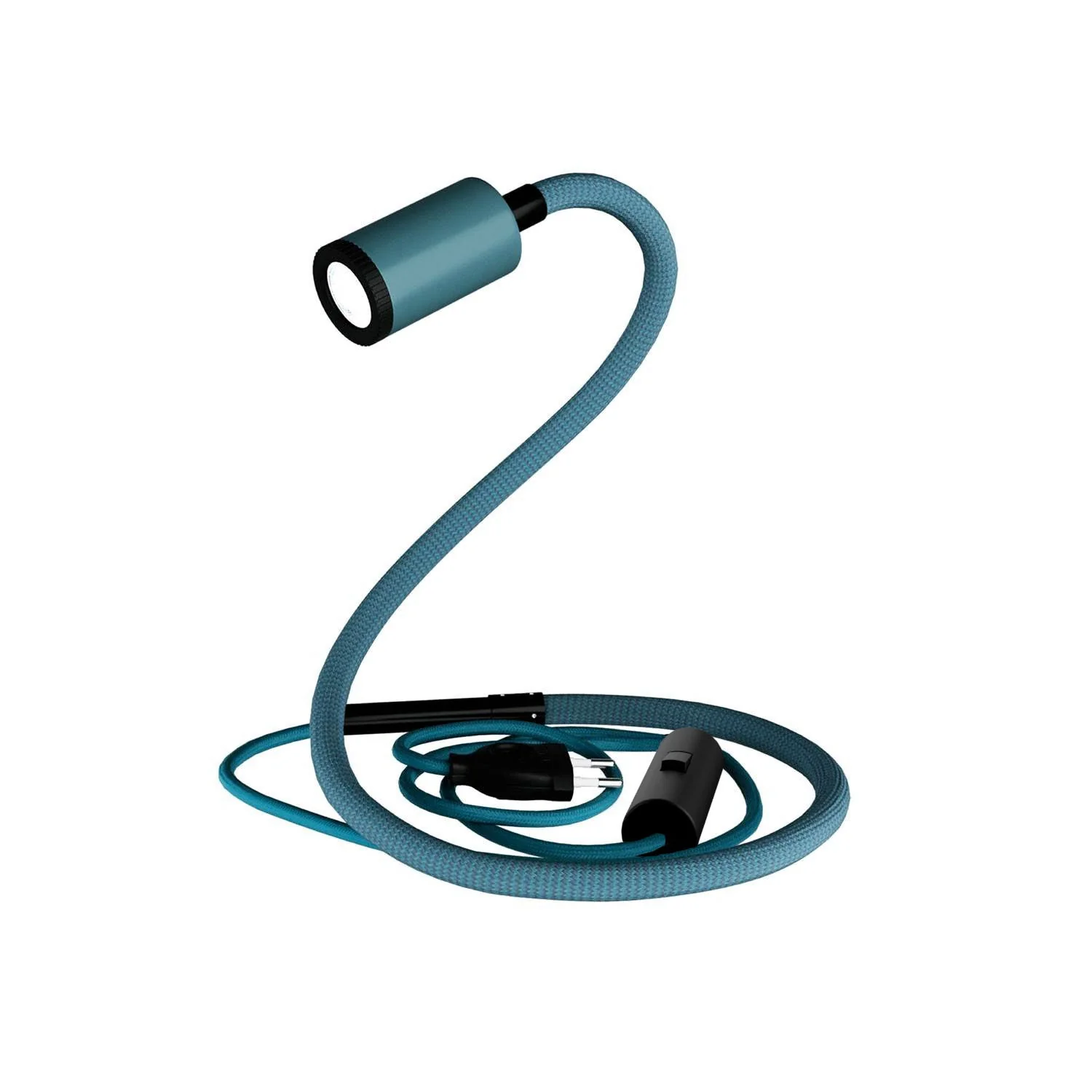 GU1d-one Pastel Gelenklampe ohne Basis mit Mini-LED-Spot – Petrol