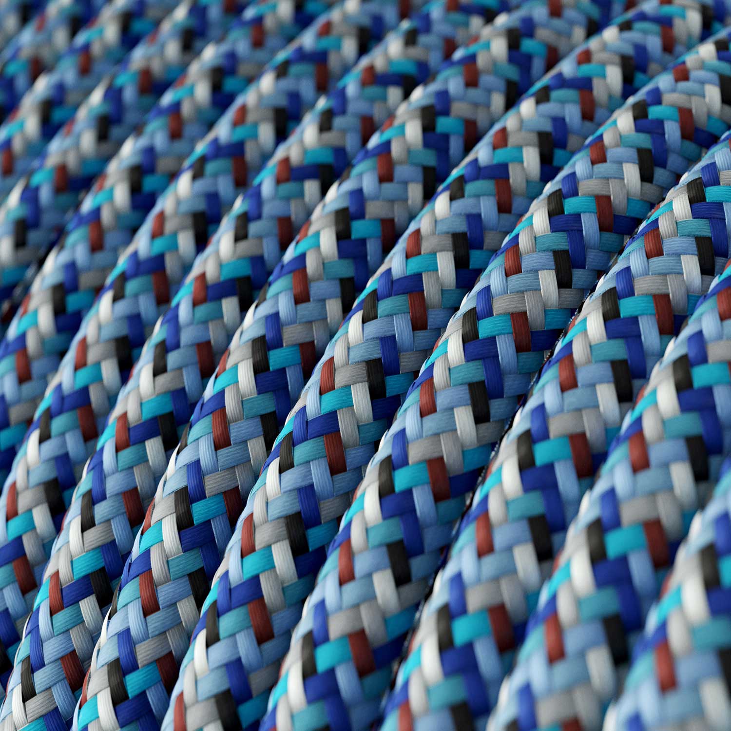 Pendelleuchte mit Vaso-Lampenschirm und Adapter für Schienensysteme – Gestreift Avion - Image 3