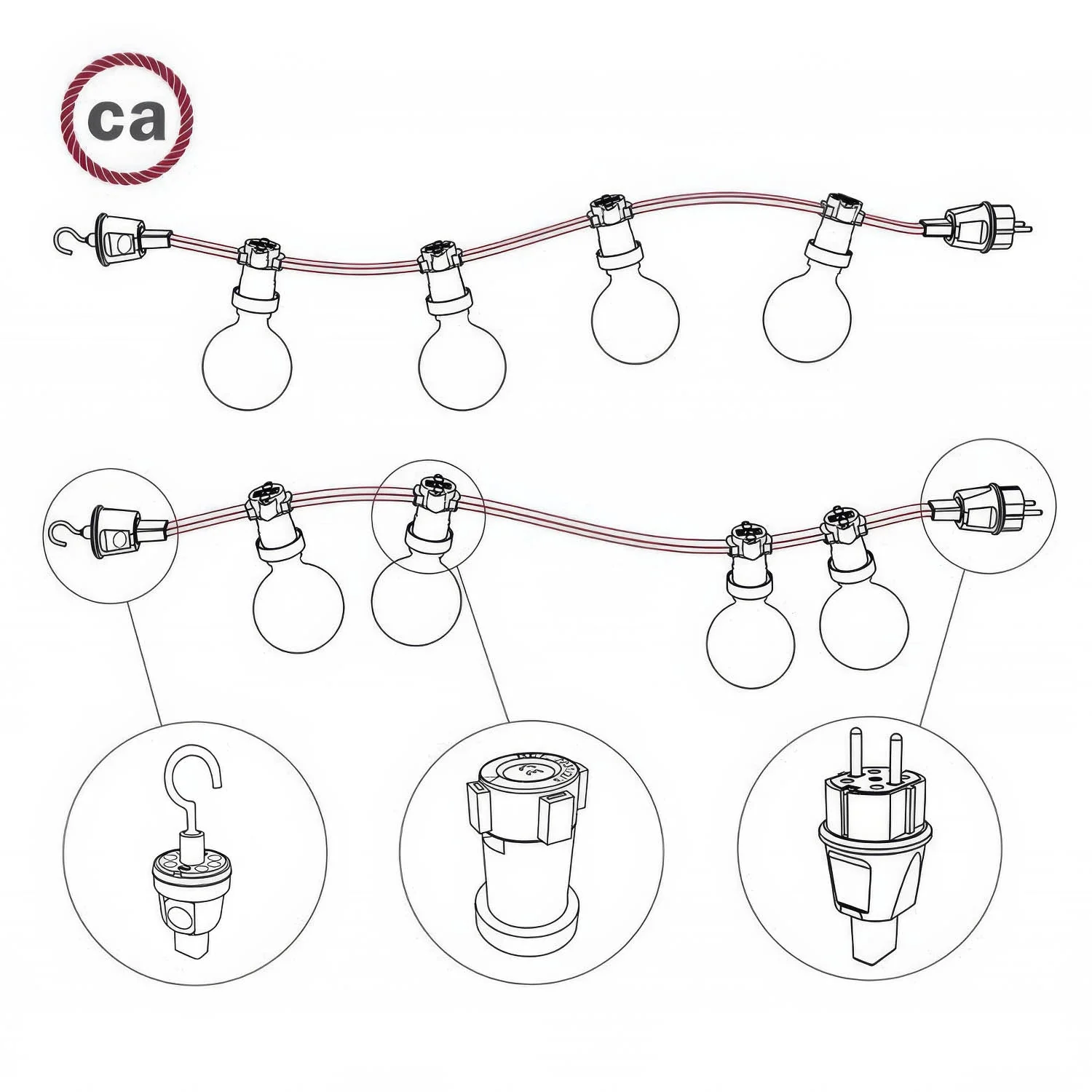 Haken für Lichterketten-System Lumet - Image 5