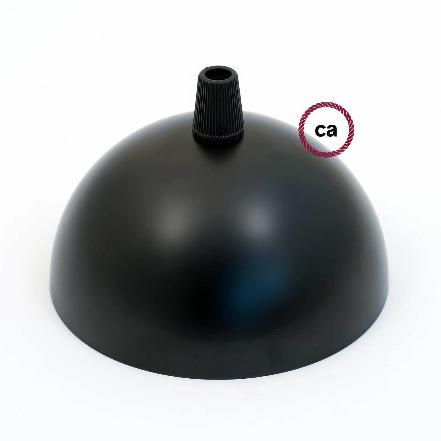 Kit Lampenbaldachin halbkugelförmig aus lackiertem Metall - Schwarz - Image 2