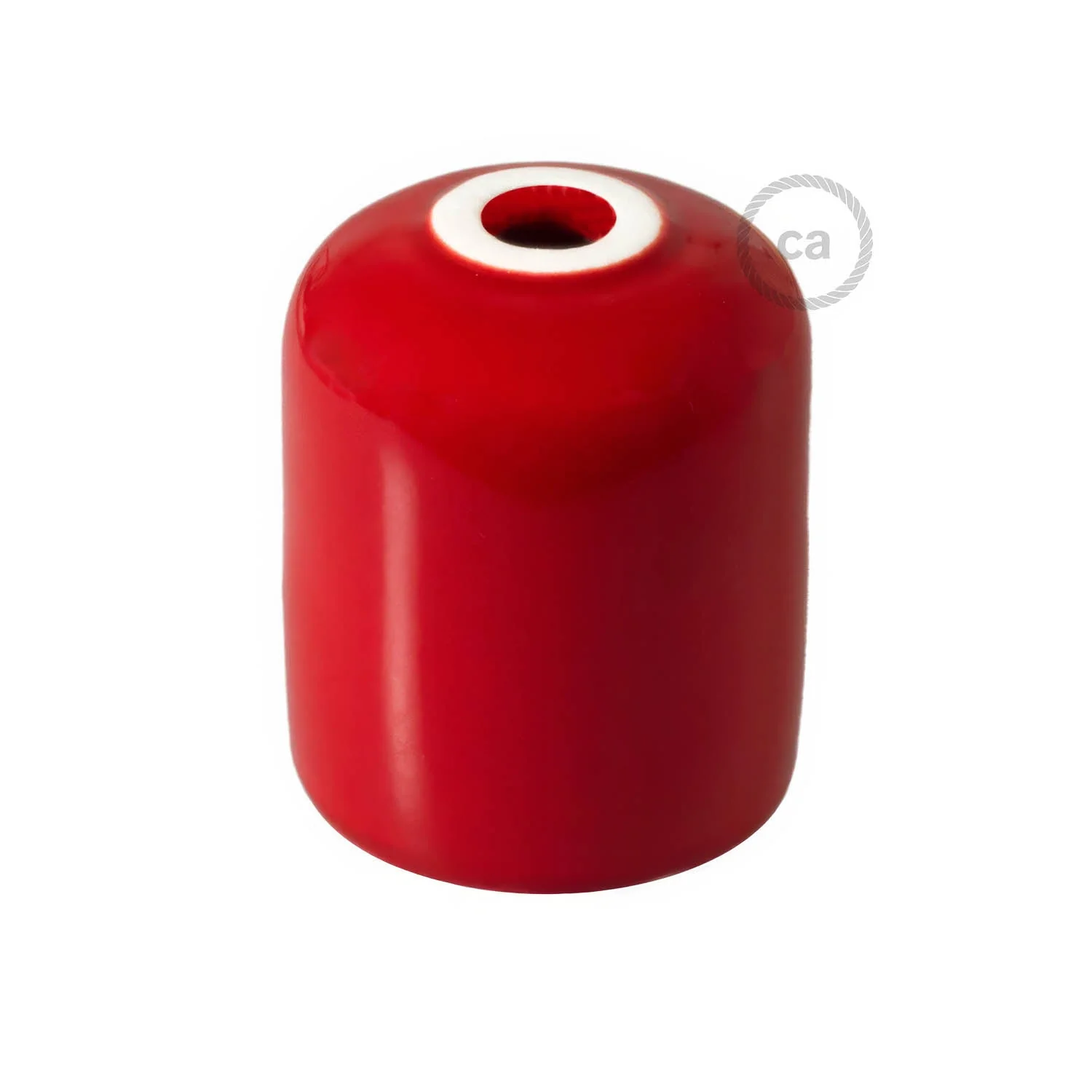 Handgefertigtes Keramik-Lampenfassungs-Kit E26 – Rot - Image 3