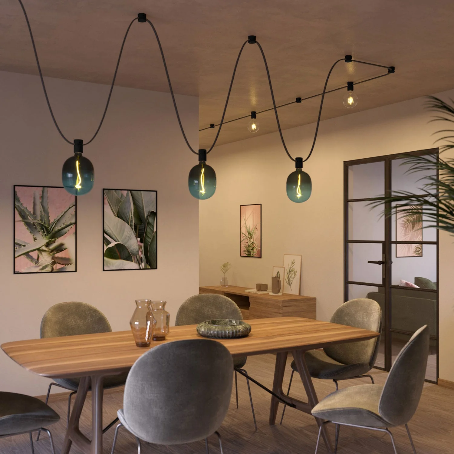 Holz-Endstück für Kettenseil und Filé-System. Made in Italy – Schwarz - Image 7