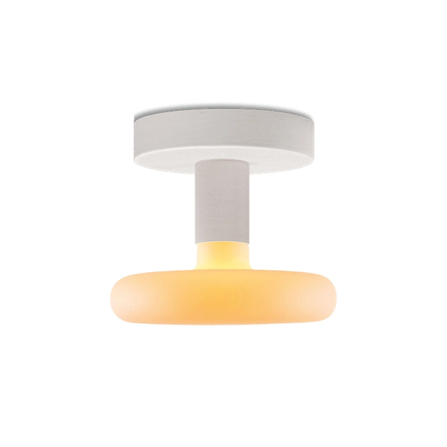 Fermaluce-Lampe aus Holz mit Dash-Glühbirne - Weiß