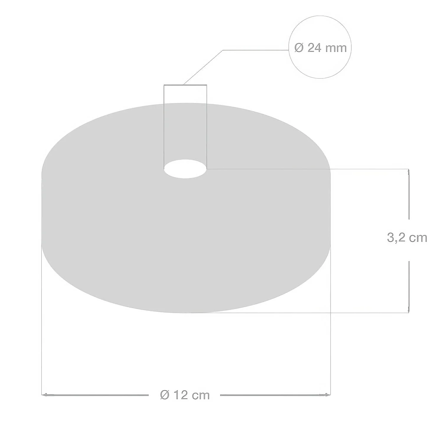 Kit Lampenbaldachin aus Holz für 2XL-Kordel – Weiß - Image 4