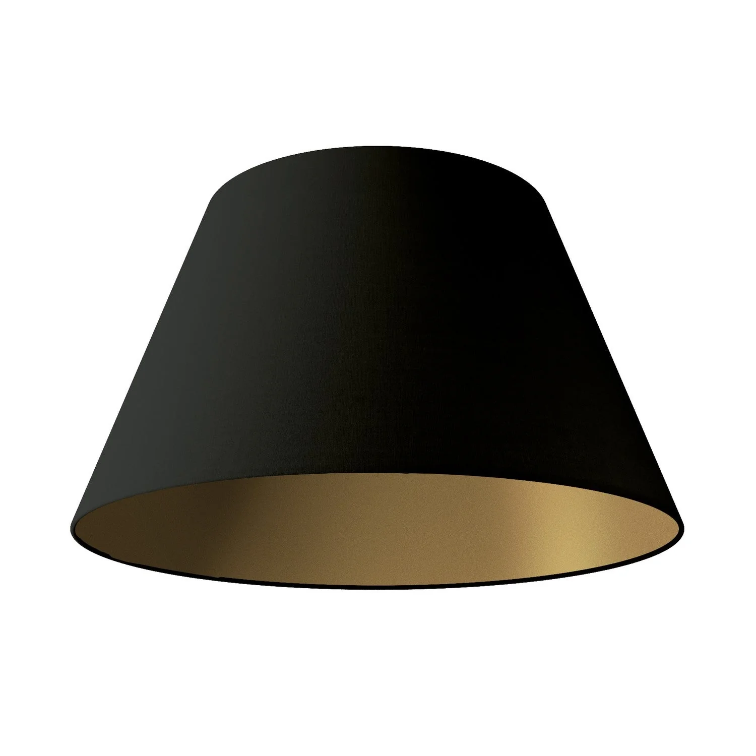 Lampenschirm Impero L für Pendelleuchten mit E27-Fassung – Made in Italy – Schwarz/Gold