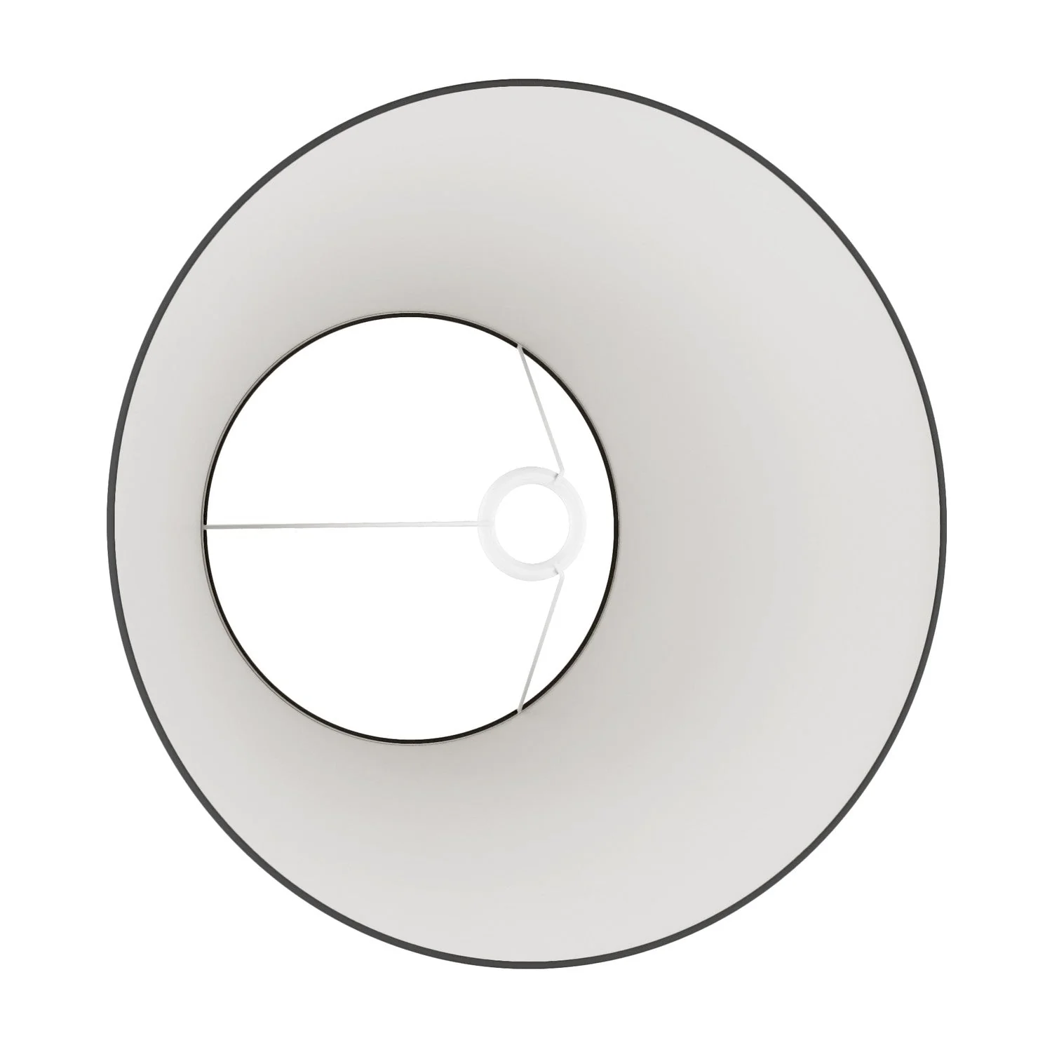Lampenschirm Impero L für Tischlampe oder Wandleuchte mit E27-Fassung – Hergestellt in Italien – Antrazit-Leinen - Image 3