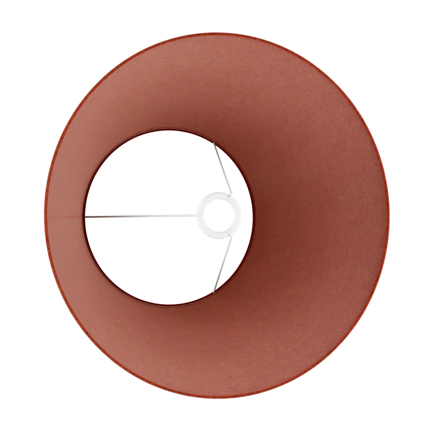 Impero L Lampenschirm für Tisch- oder Wandleuchte mit E27-Fassung – Made in Italy – Wollstoff Hummerrot - Image 3