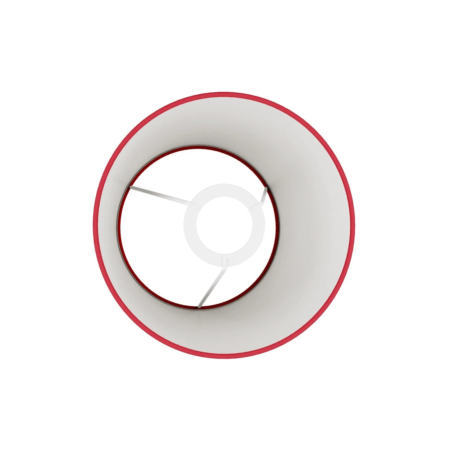 Lampenschirm Impero S mit E27-Fassung für Tisch- oder Wandleuchten – Made in Italy – Roter Stoff - Image 3