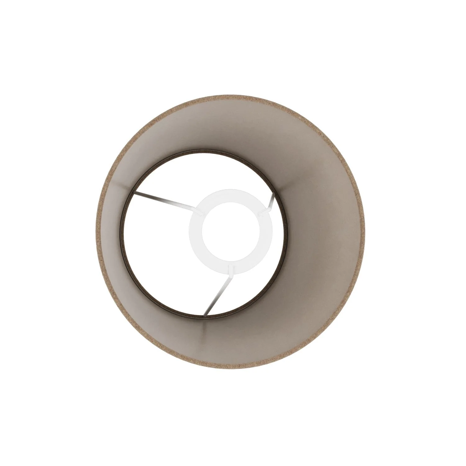 Impero-Lampenschirm S mit E27-Fassung für Tischleuchte oder Wandleuchte – Made in Italy – Braune Wolle - Image 3