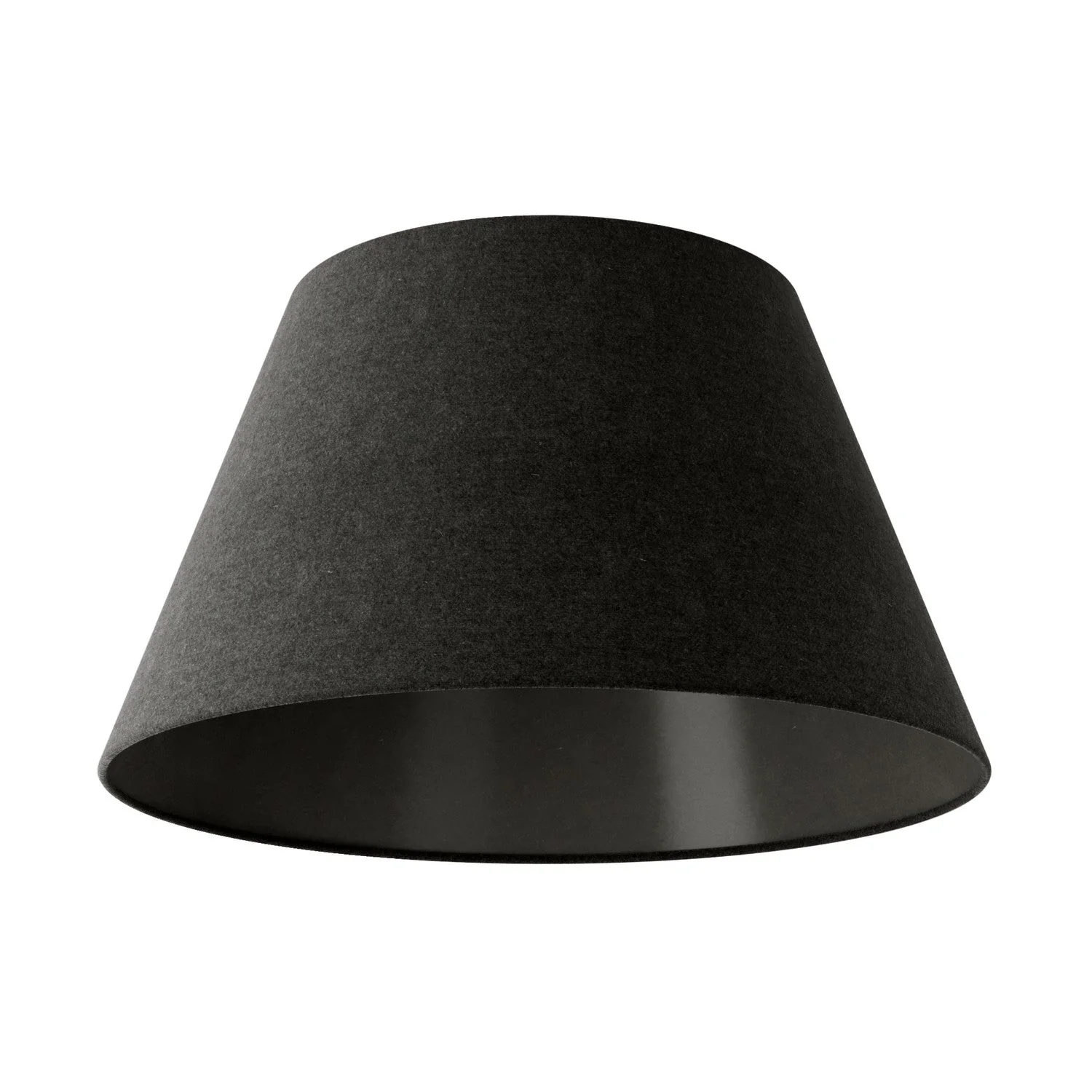 Lampenschirm Impero M für Pendelleuchten mit E27-Fassung – Made in Italy – Dunkelgraue Wolle