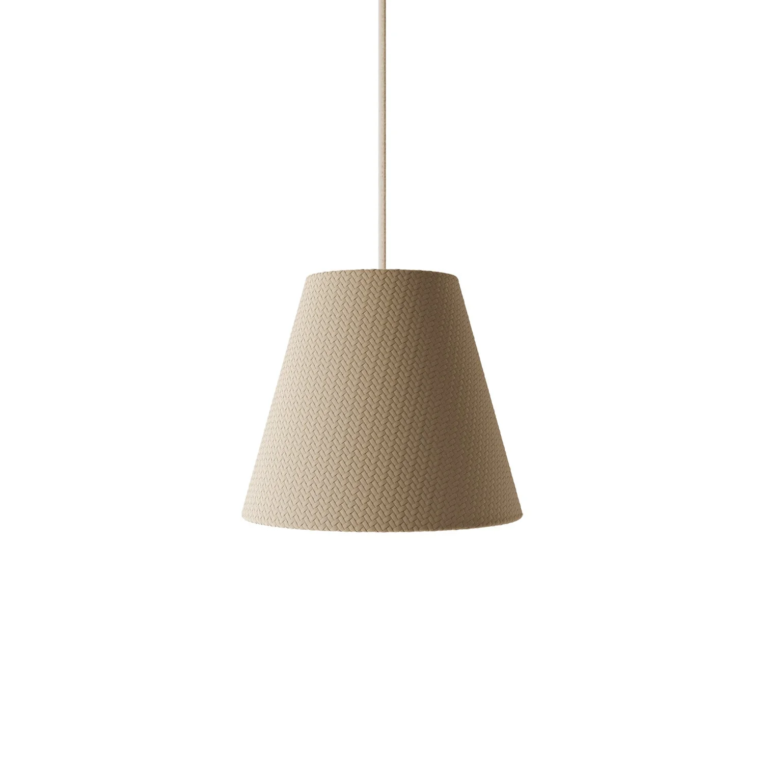 Lampenschirm Impero für den Außenbereich, PVC Bernice Taupe mit E27-Fassung – Made in Italy