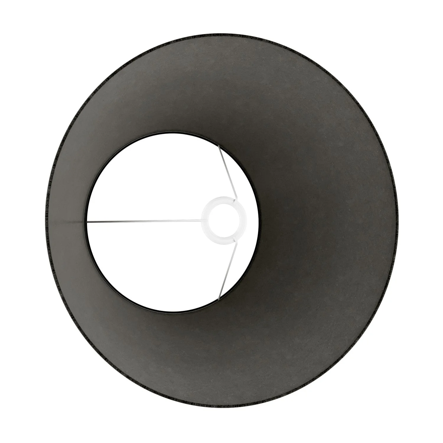 Impero-Lampenschirm L für Tisch- oder Wandleuchte mit E27-Fassung – Made in Italy – Dunkelgraue Wolle - Image 3