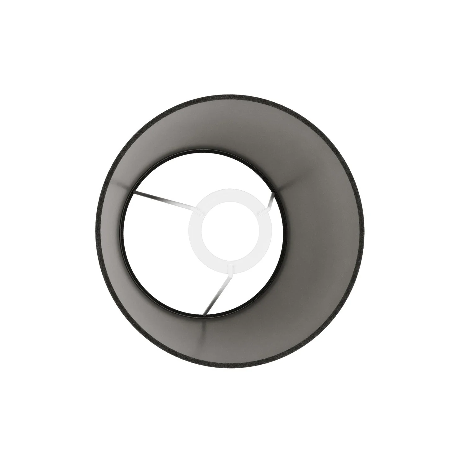 Impero S Lampenschirm mit E27-Fassung für Tischleuchte oder Wandleuchte – Made in Italy – Dunkelgraue Wolle - Image 3