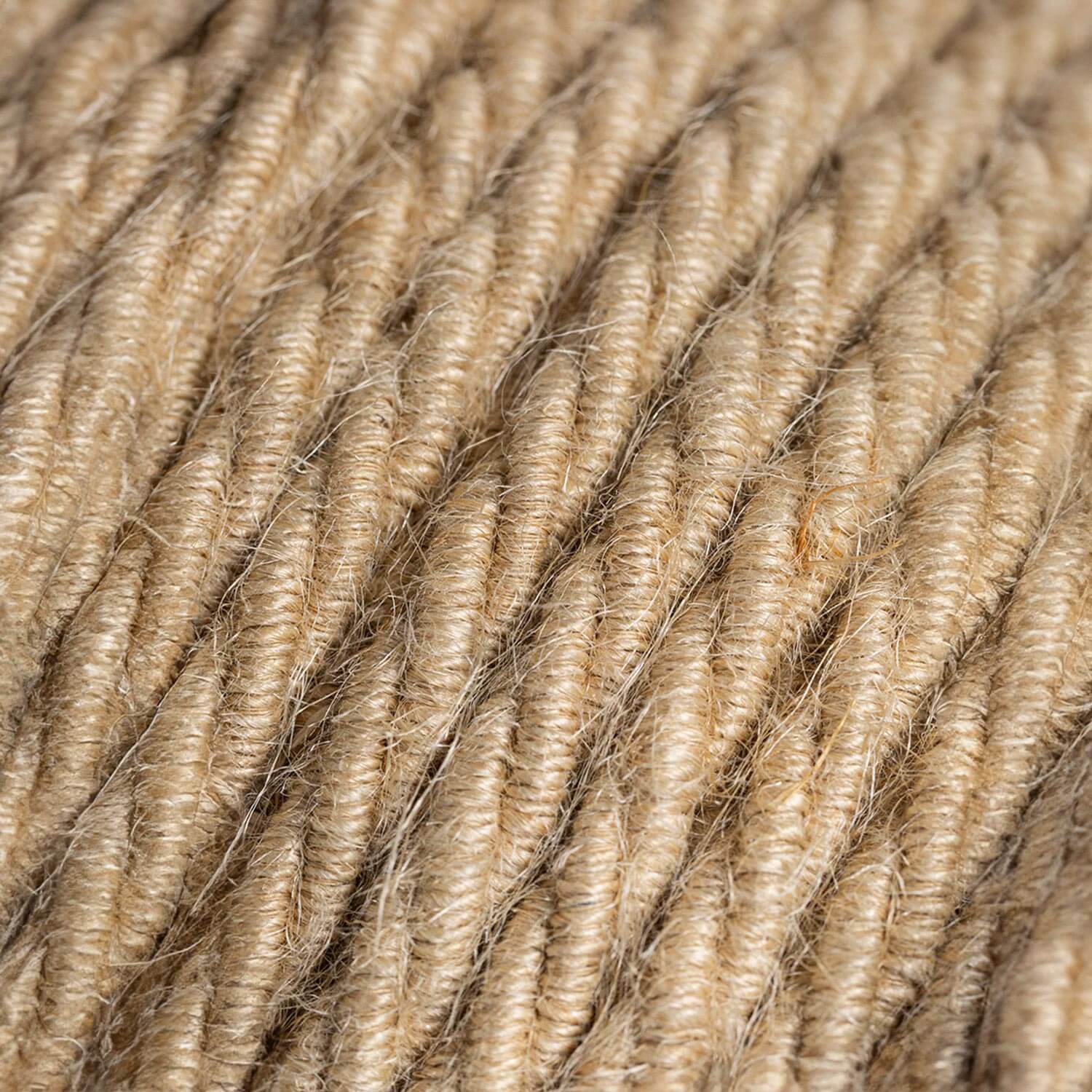 Textilkabel Naturjute – Das Original von Creative-Cables – TN06 geflochten 2x0,75mm / 3x0,75mm - Image 2